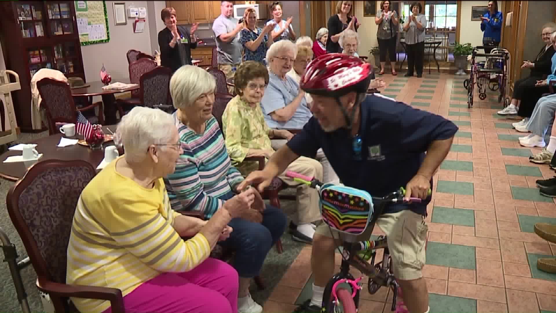 'Little Go Joe' Rides Through Nursing Home Halls for 12th Year