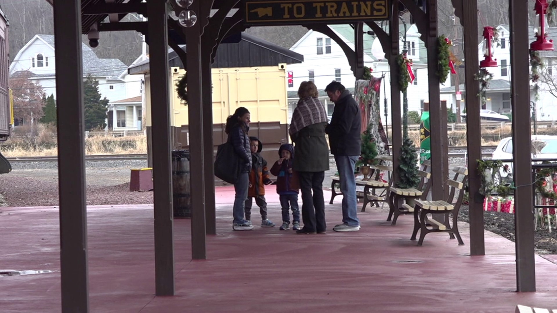 Christmas Eve train ride in Pittston