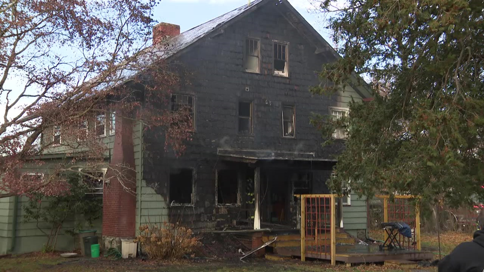 The blaze broke out around 2 p.m. Friday in a home on Bryant Street.