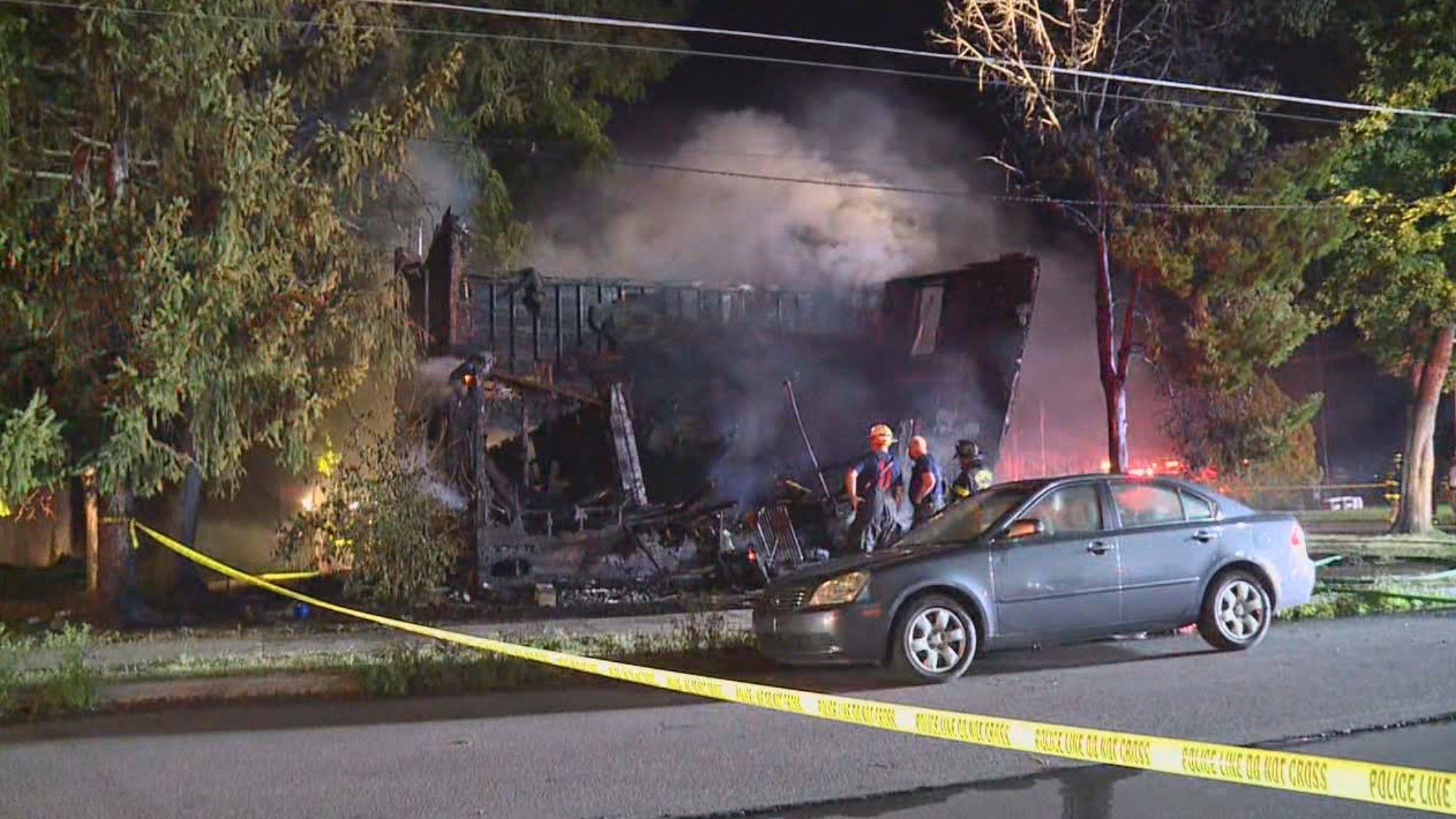 Officials say all ten victims died of smoke inhalation during the early morning fire.