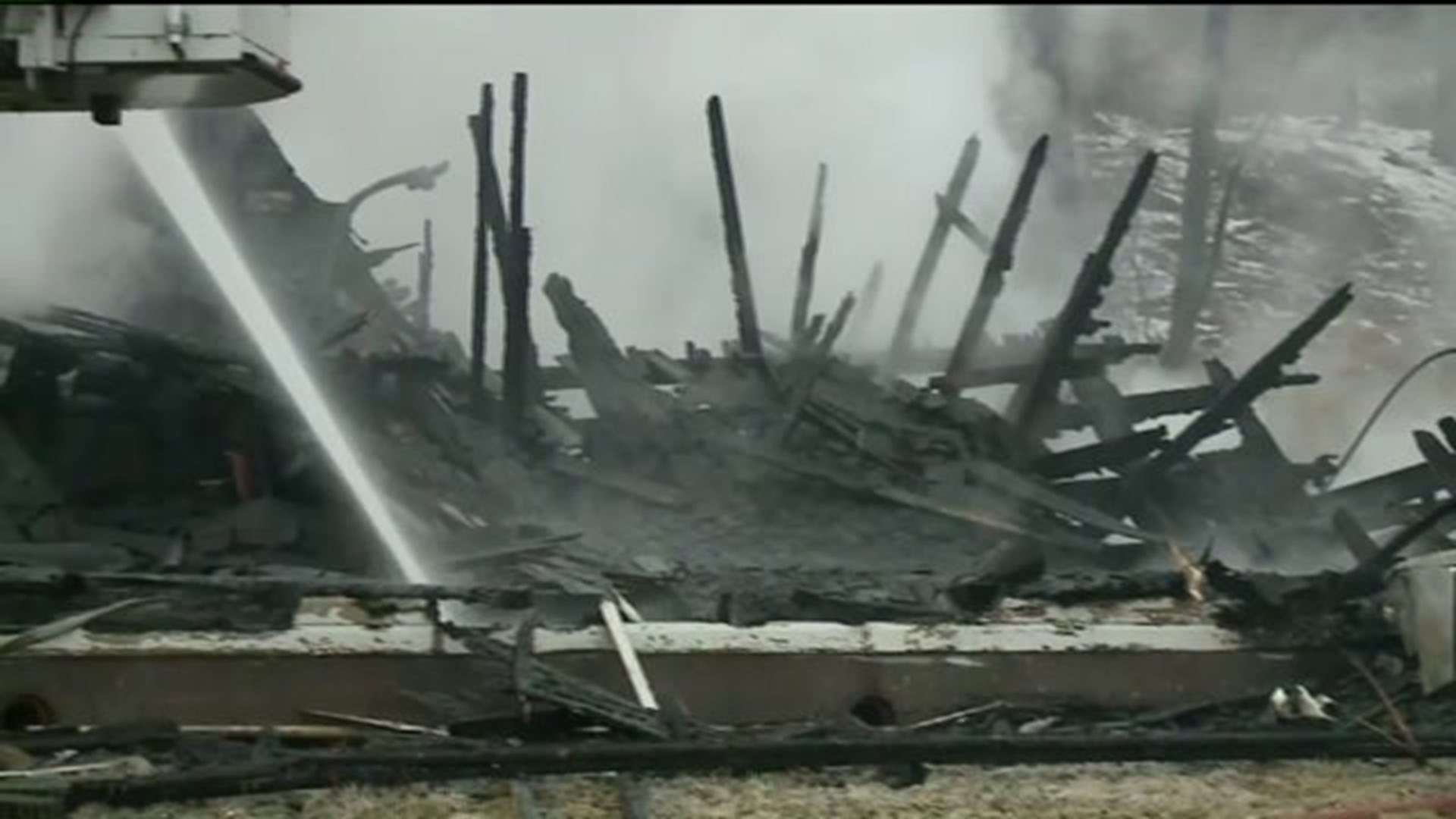 Flames Rip through Home in Wayne County