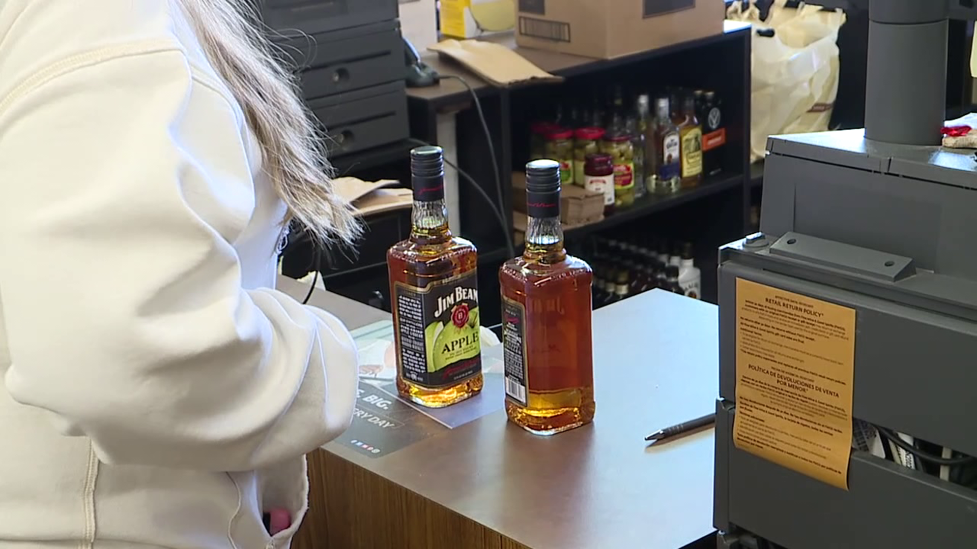 Folks are stocking up after the announcement that state liquor stores are closing.