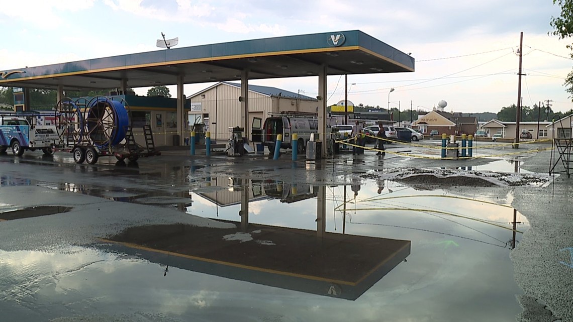 Hundreds of Gallons of Gas Spill under Gas Station