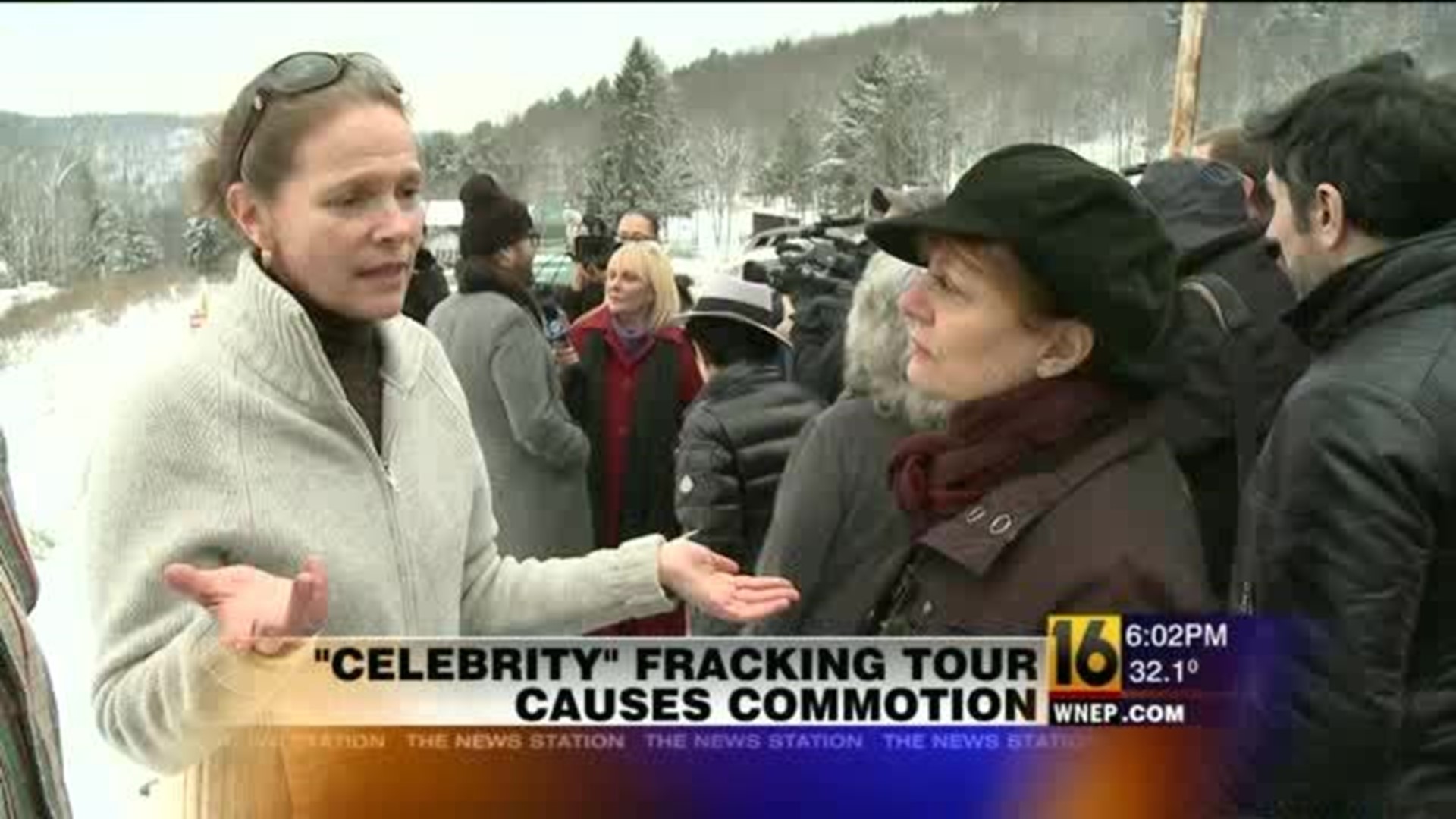 Celebrity Fracking Bus Tour Causes Commotion
