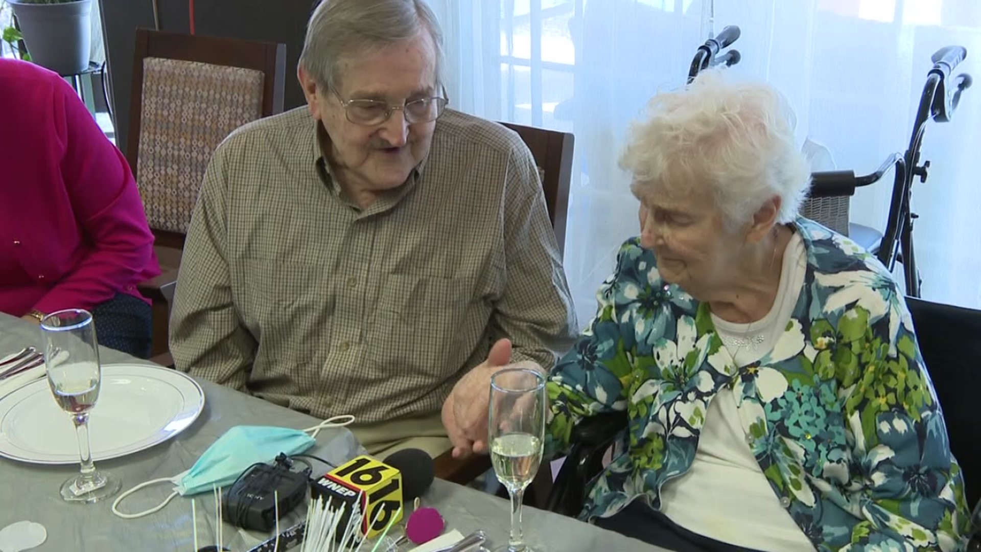 Leon and Rosemary Krushinskie reached a big milestone on Wednesday: their 70th anniversary.