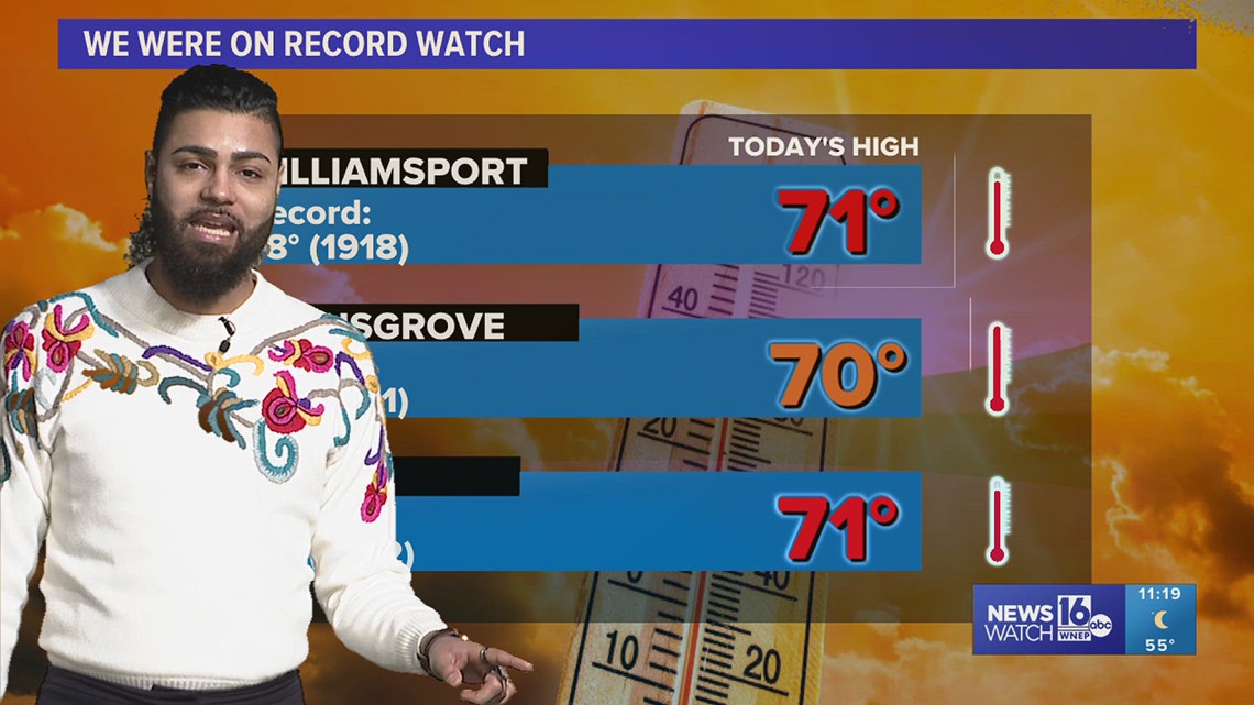 11PM Update: Temperatures soar into the 70s for the first time this year in Scranton! | wnep.com