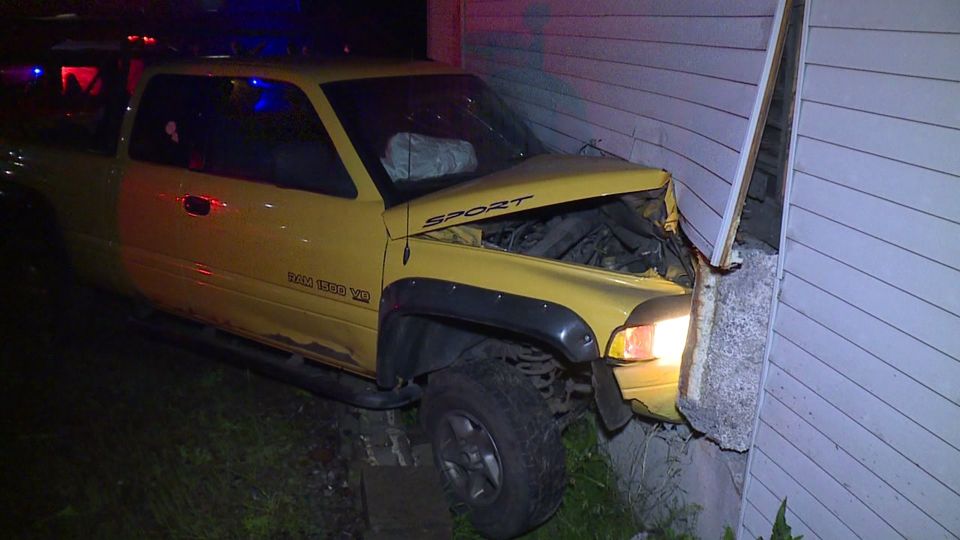 Driver Crashes Pickup into Scranton House