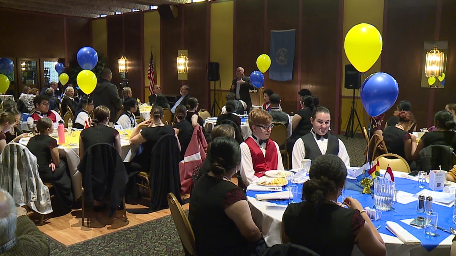 More than 100 community leaders and high school students attended the event at the Saint Mary's Center.