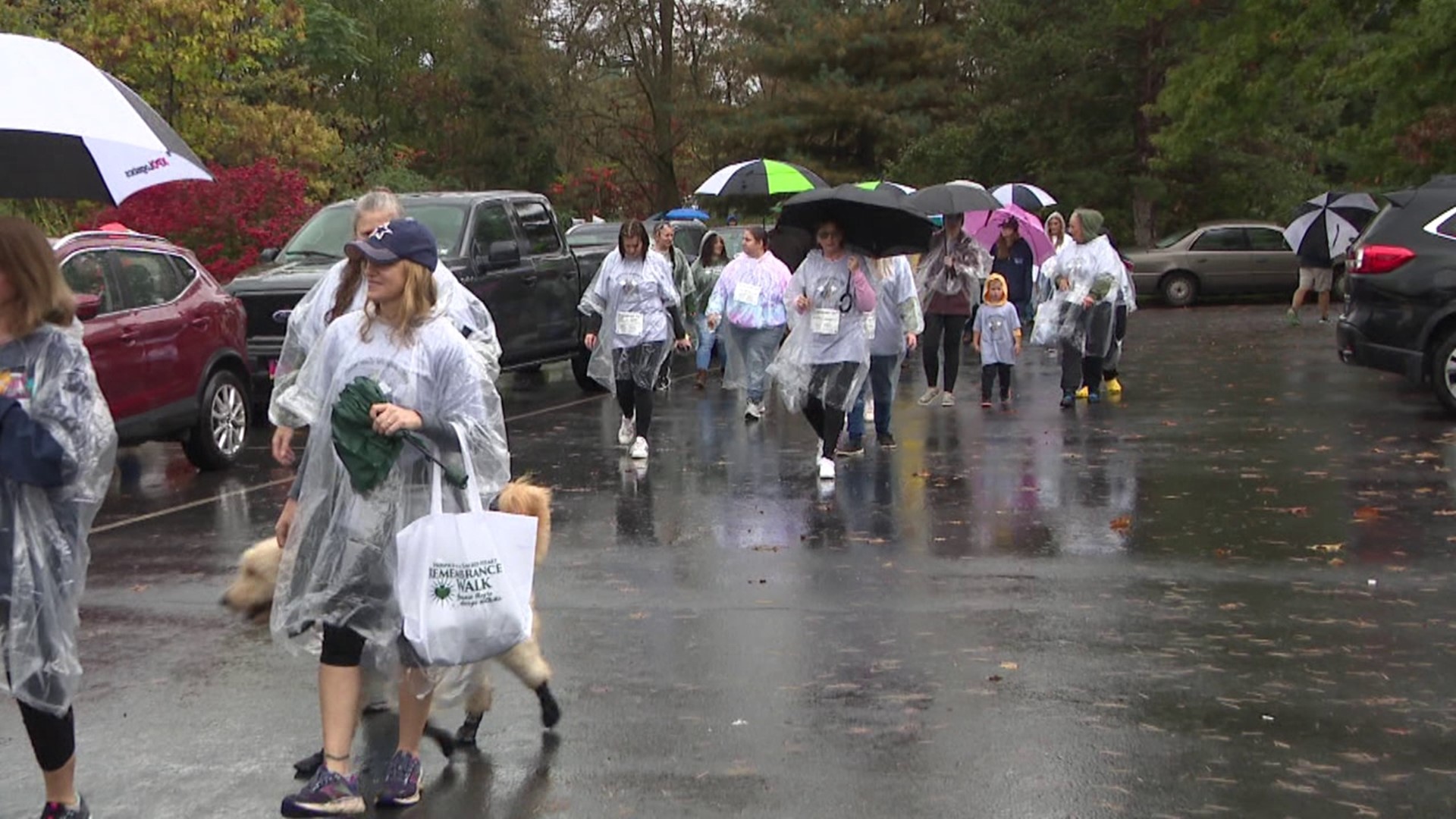 Hundreds gathered to remember loved ones during a special walk at McDade Park in Scranton.