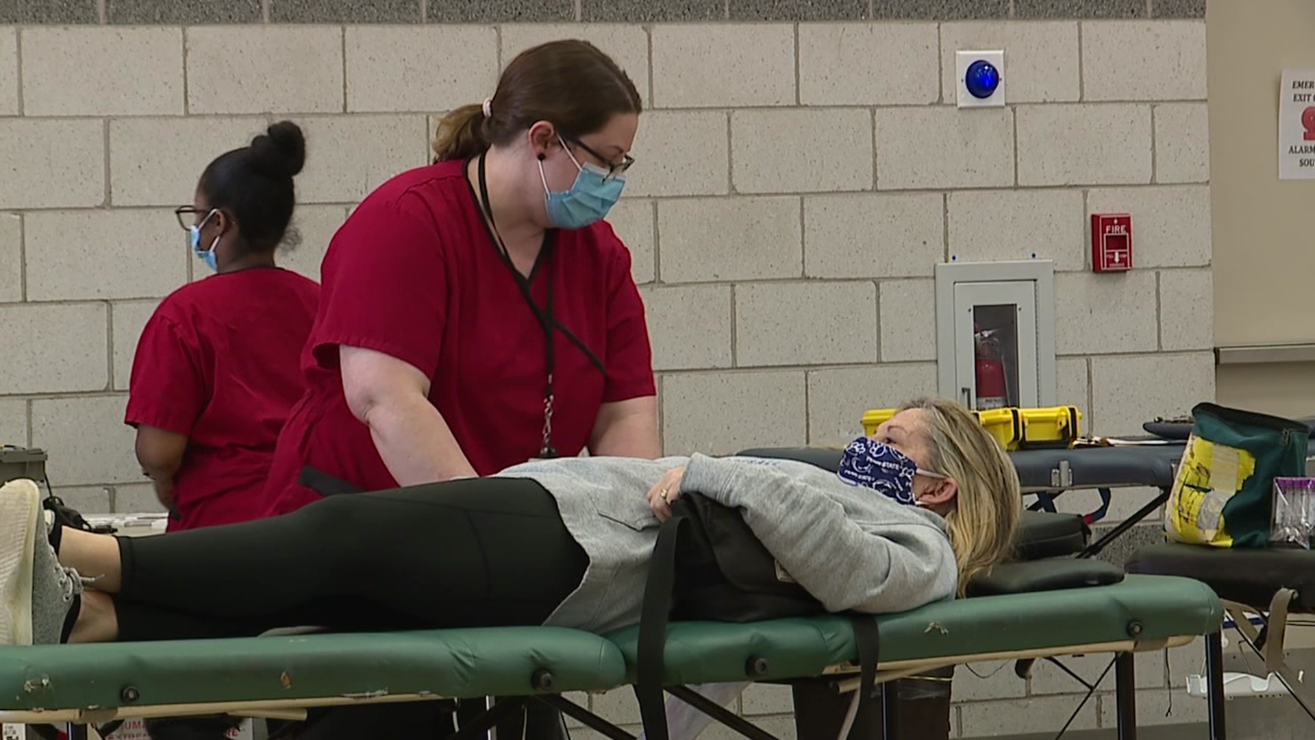 Blood donations are at an all-time low according to the Red Cross.