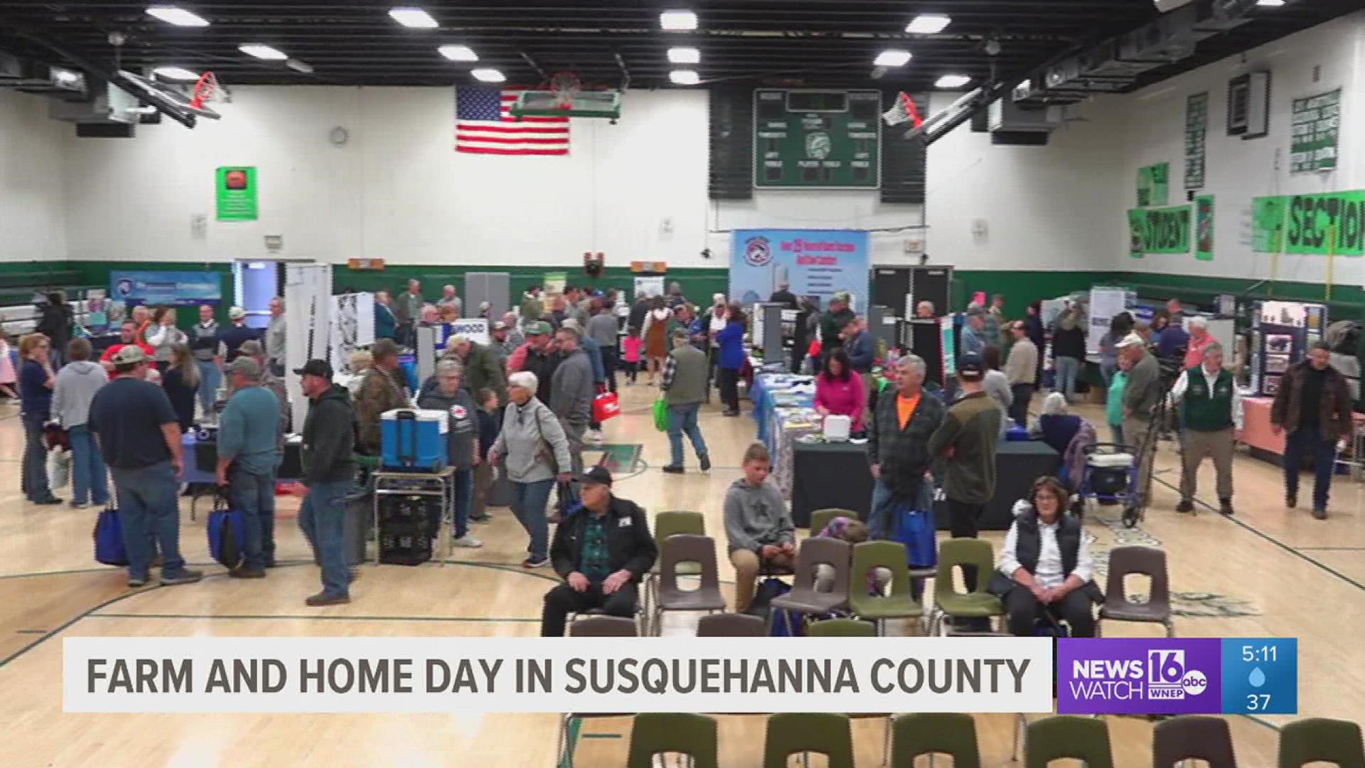 Susquehanna County held its annual Farm and Home day to show how agriculture plays a big role in the community.