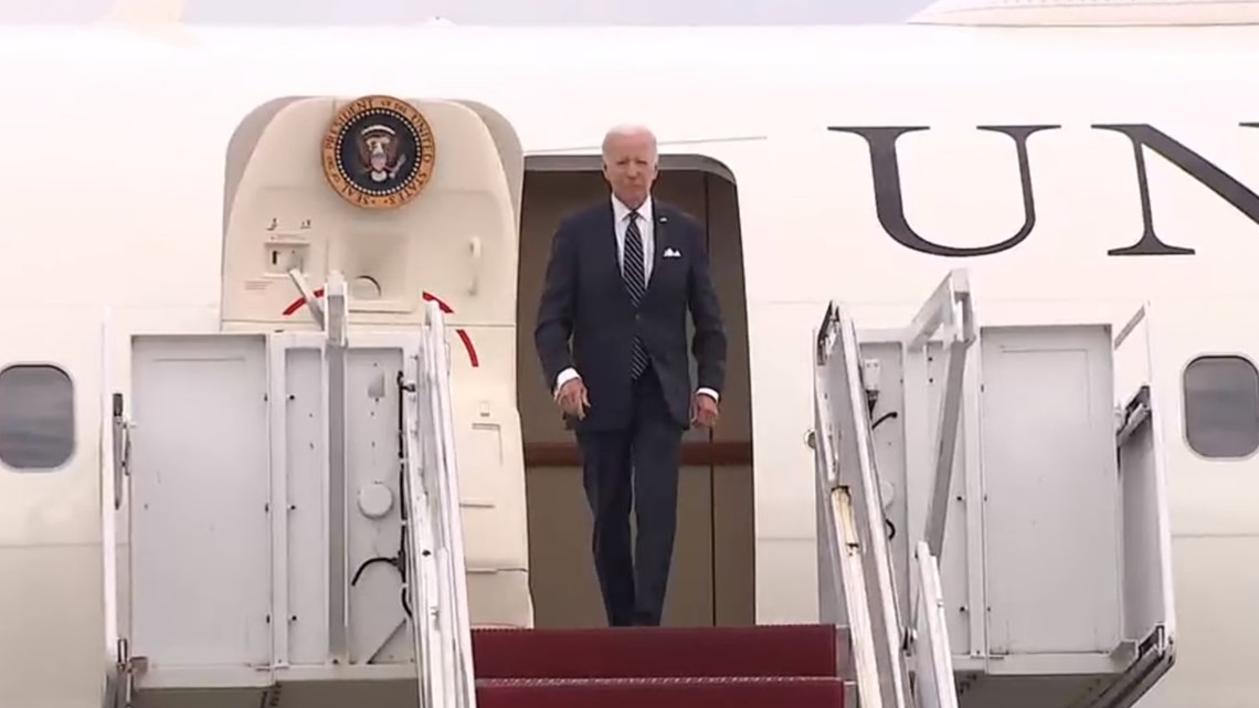 Biden arrives at airport for visit to Scranton - Vimarsana News