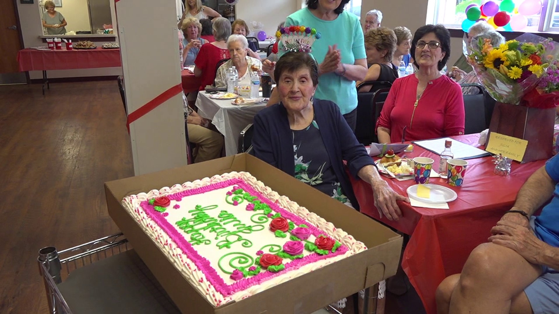 It was an early birthday celebration for Julia Mellody in Lackawanna County as she turns 102 Tuesday.