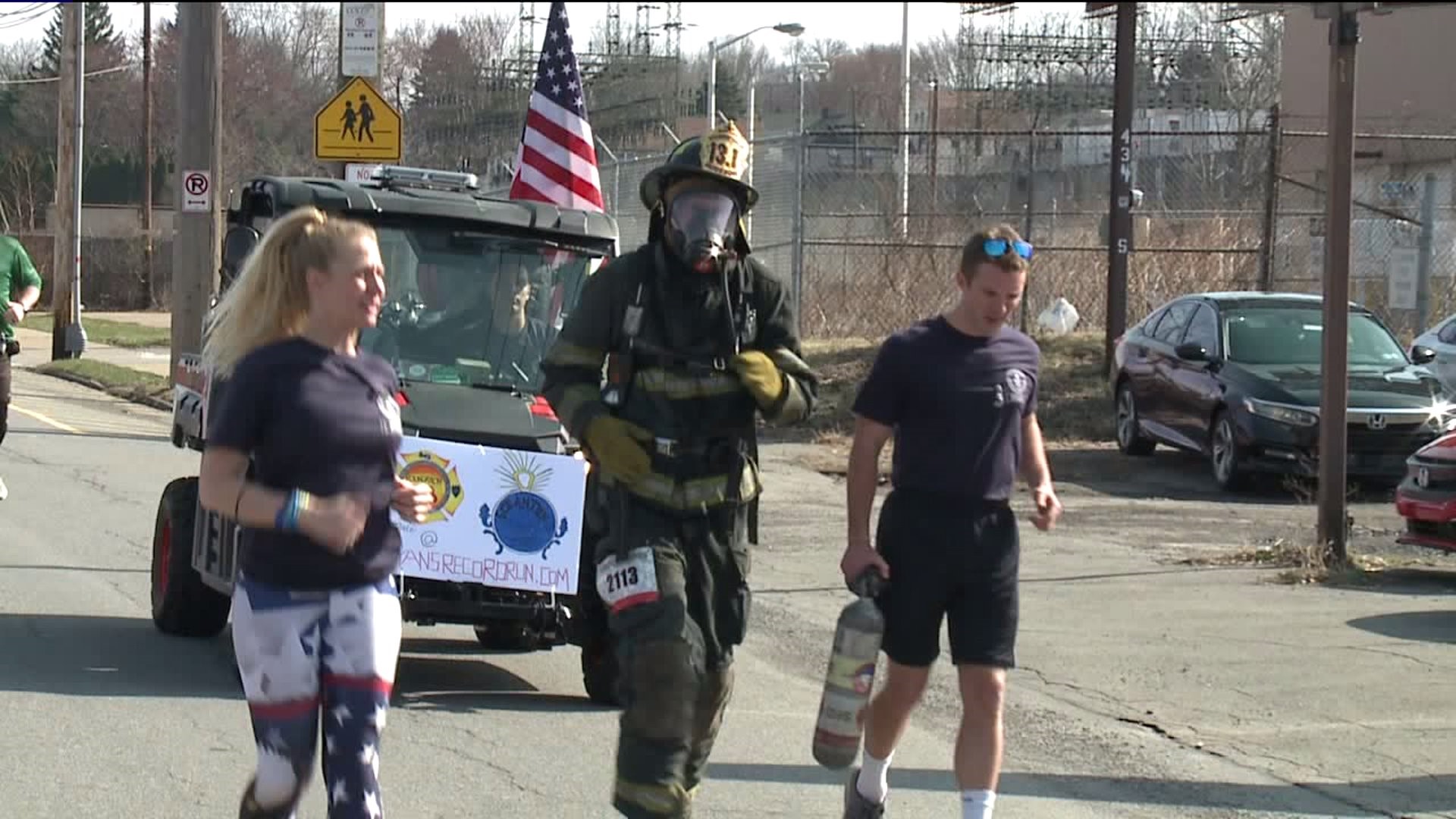 Firefighter Runs Scranton Half Marathon in Full Gear