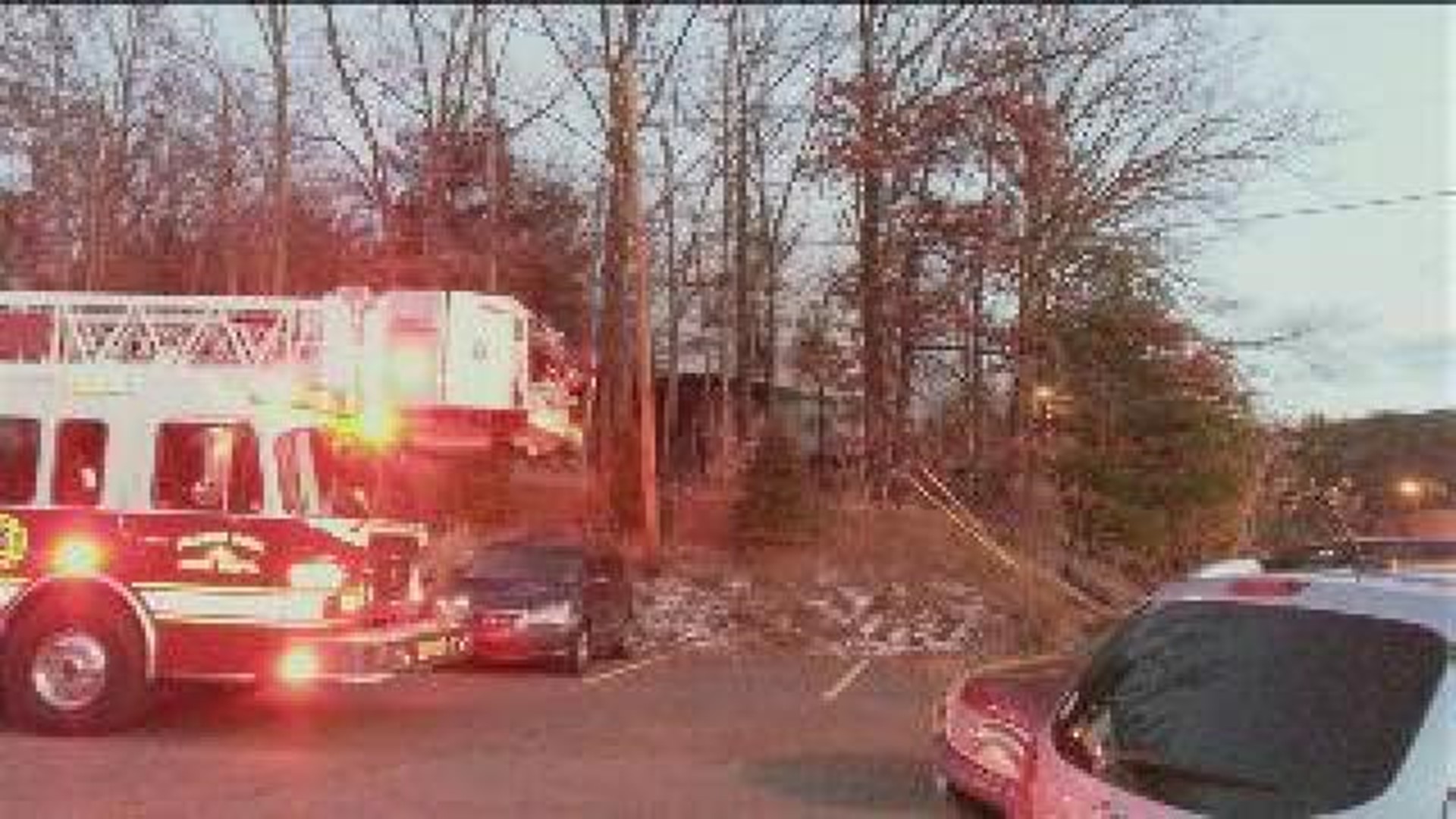 Firefighters Called to a Cabin at the Woodlands