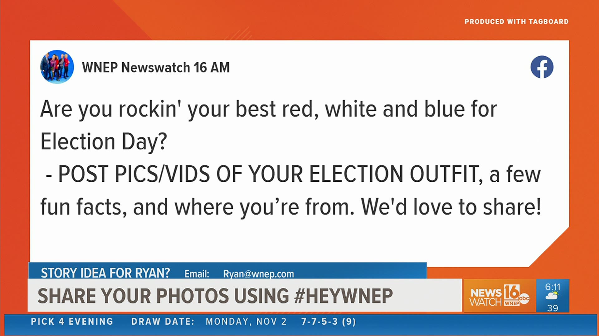 Newswatch's Ryan Leckey shows us how you are gearing up to vote this Election Day.