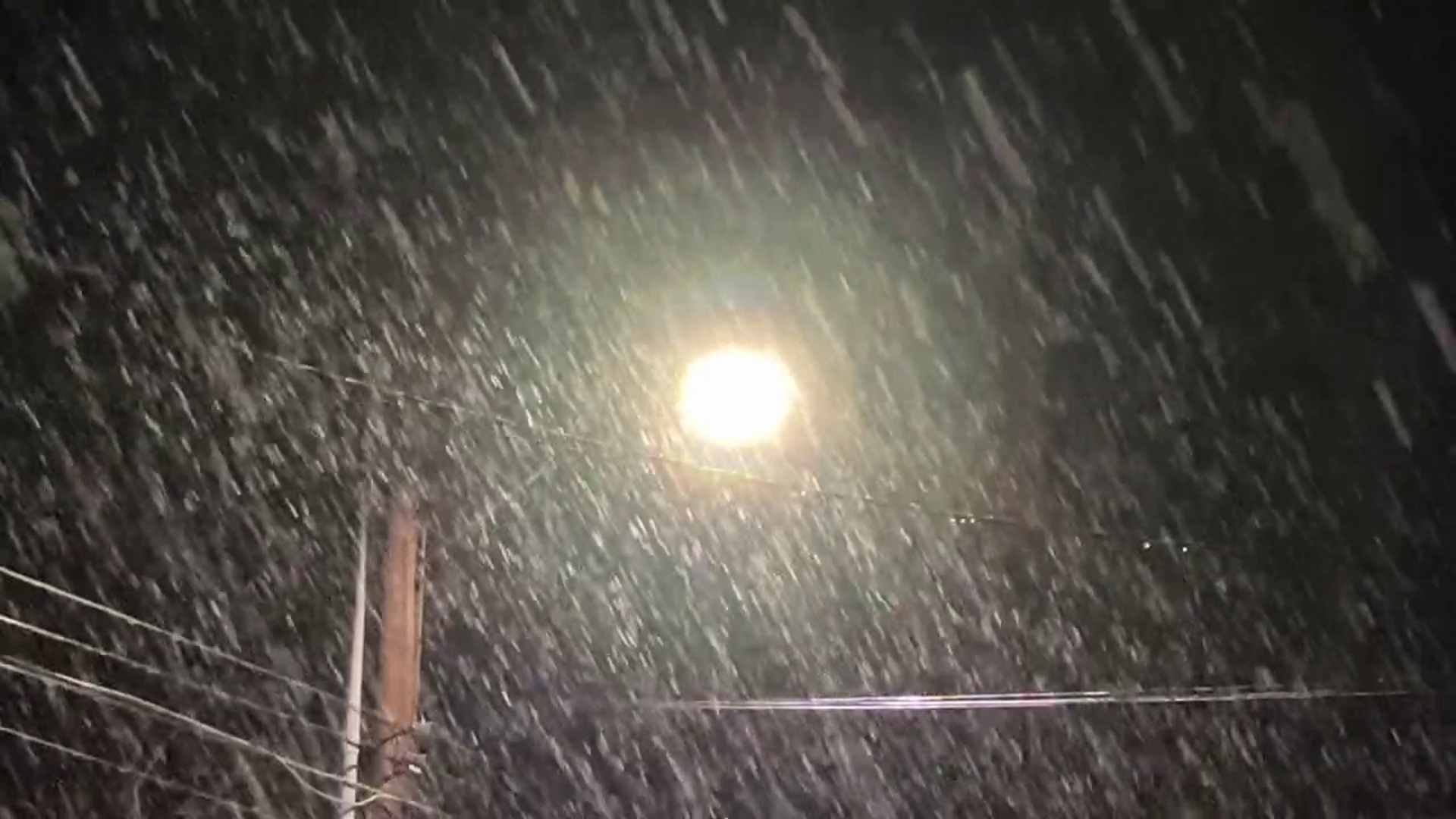 A look at the snow early Thursday morning in Forest City