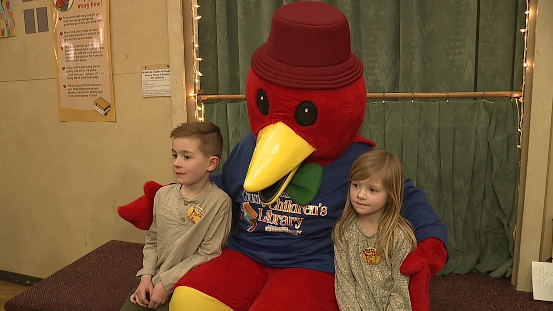 Cal celebrated his 36th birthday and made an appearance at the Lackawanna County Children's Library.