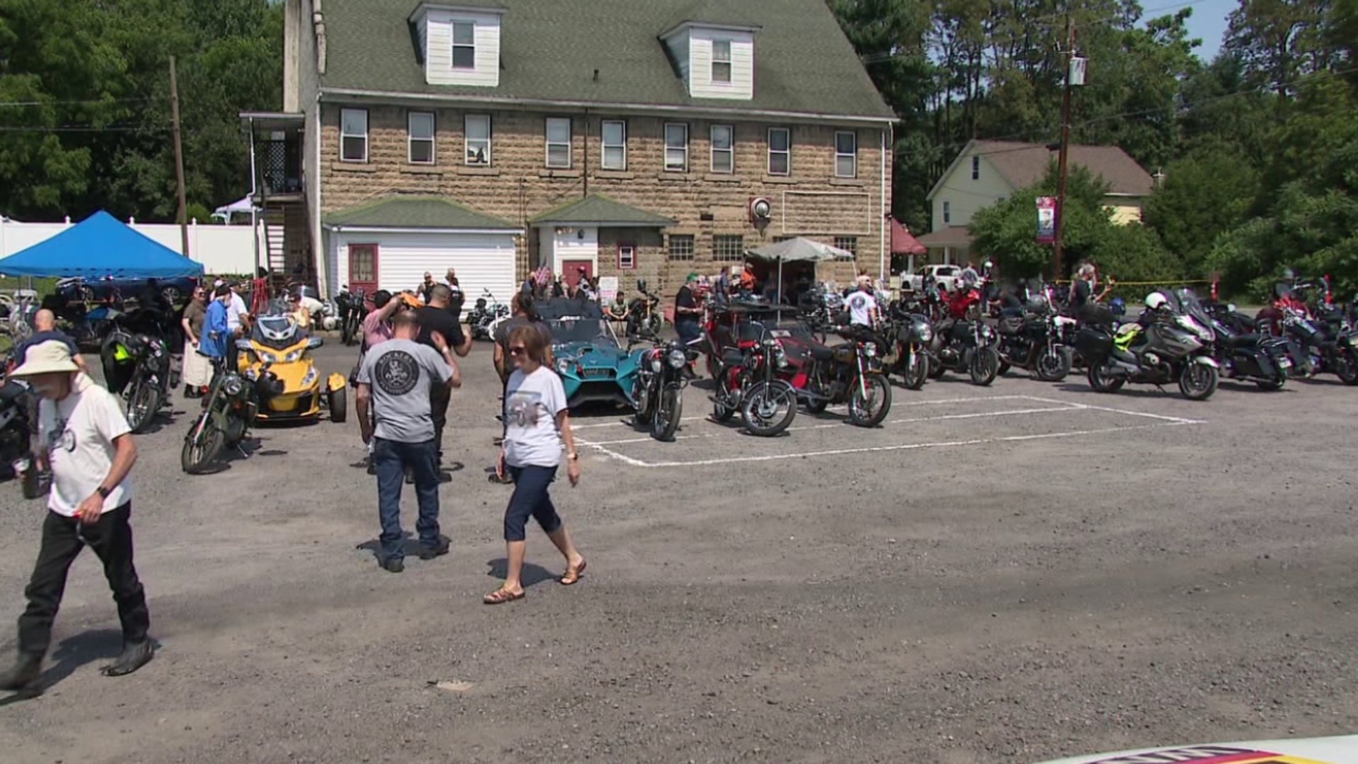 A local motorcycle group hosted a charity event to celebrate its 15th anniversary.