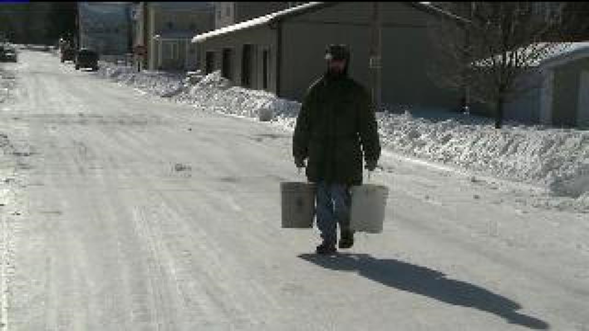 Frigid Weather Freezes Water Lines In McAdoo