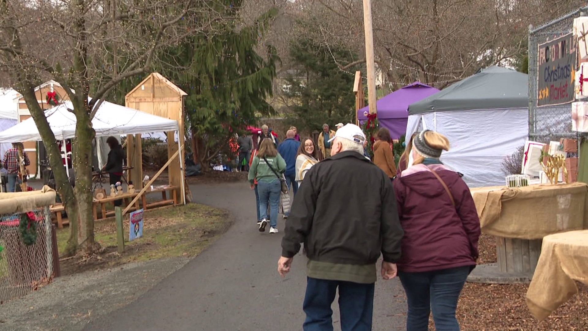 Folks stepped into a winter wonderland Saturday as the Factoryville Christmas Market returned to Christy Matthewson Park.
