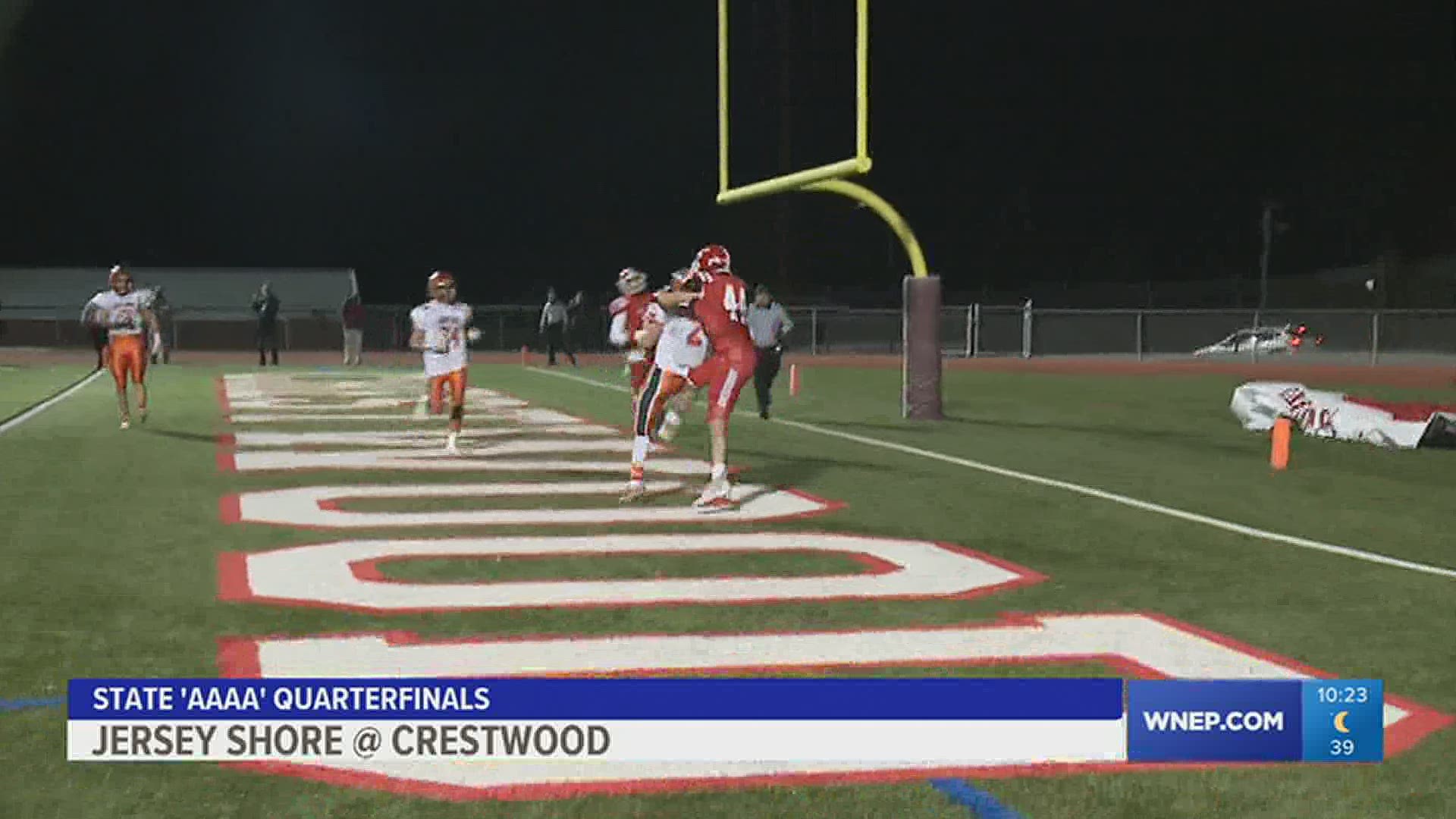 Jersey Shore returns to 'AAAA' semifinals with a 26-14 win over Crestwood in HSFB