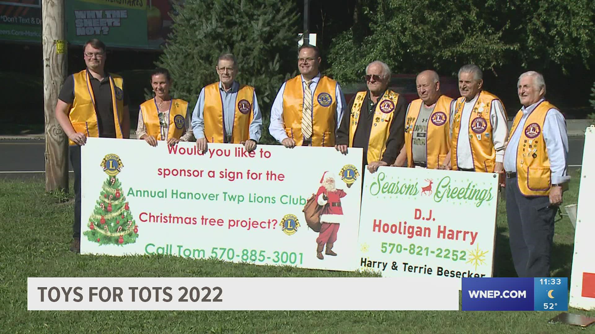 The Hanover Township Lions Club shows us it's never too early to start thinking about the holidays.