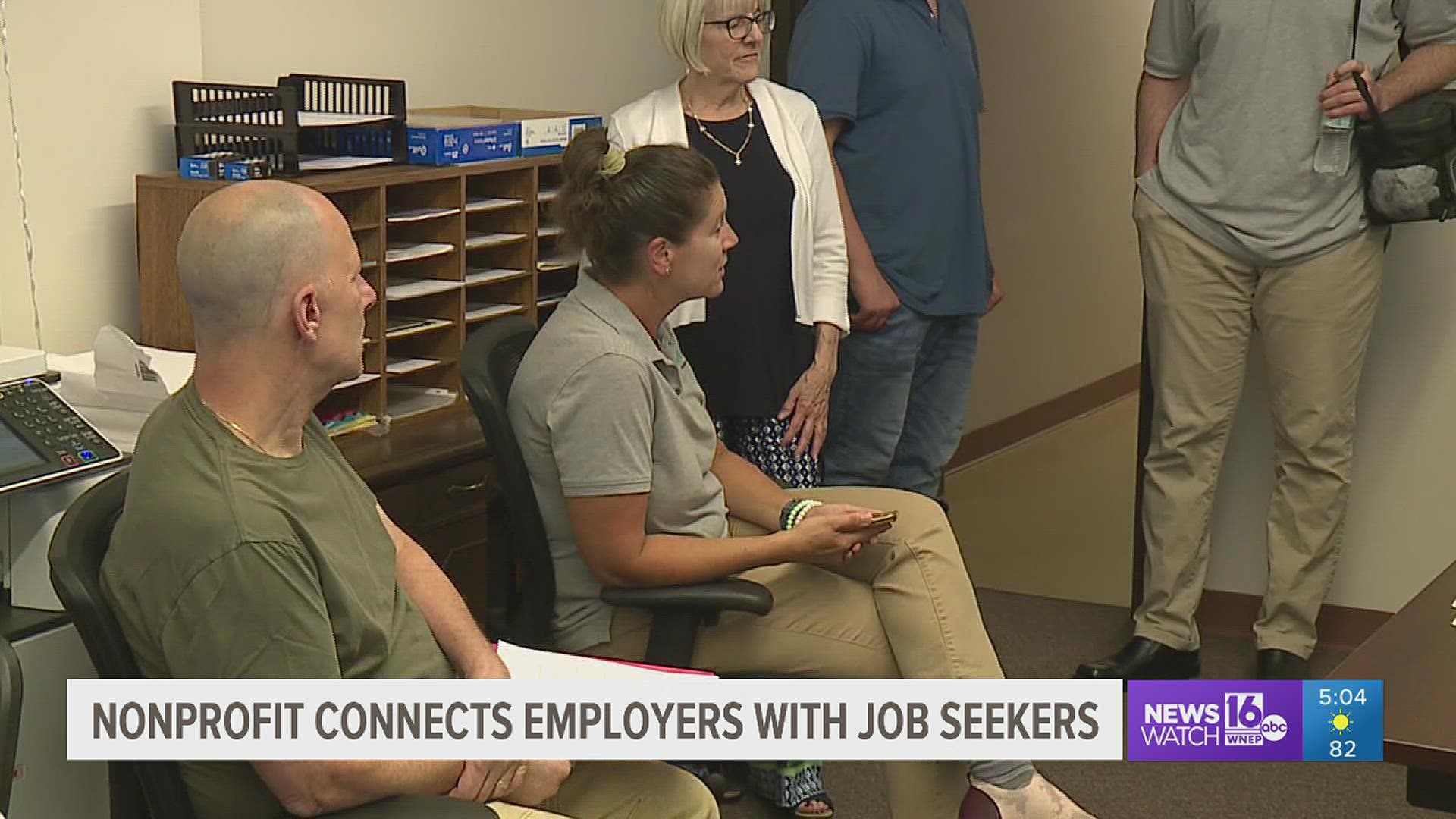 Some people left a job fair with a new career. Newswatch 16's Emily Kress shows us how a nonprofit teamed up with local employers to help fill the vacancies.
