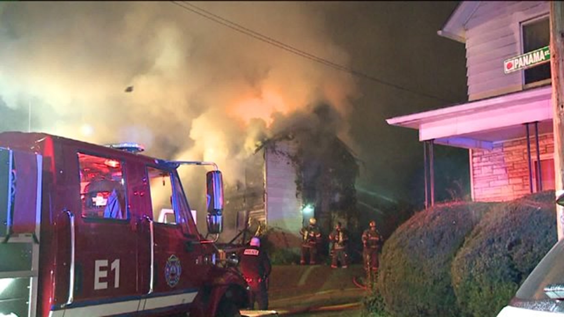 Vacant Home Burns in Pittston