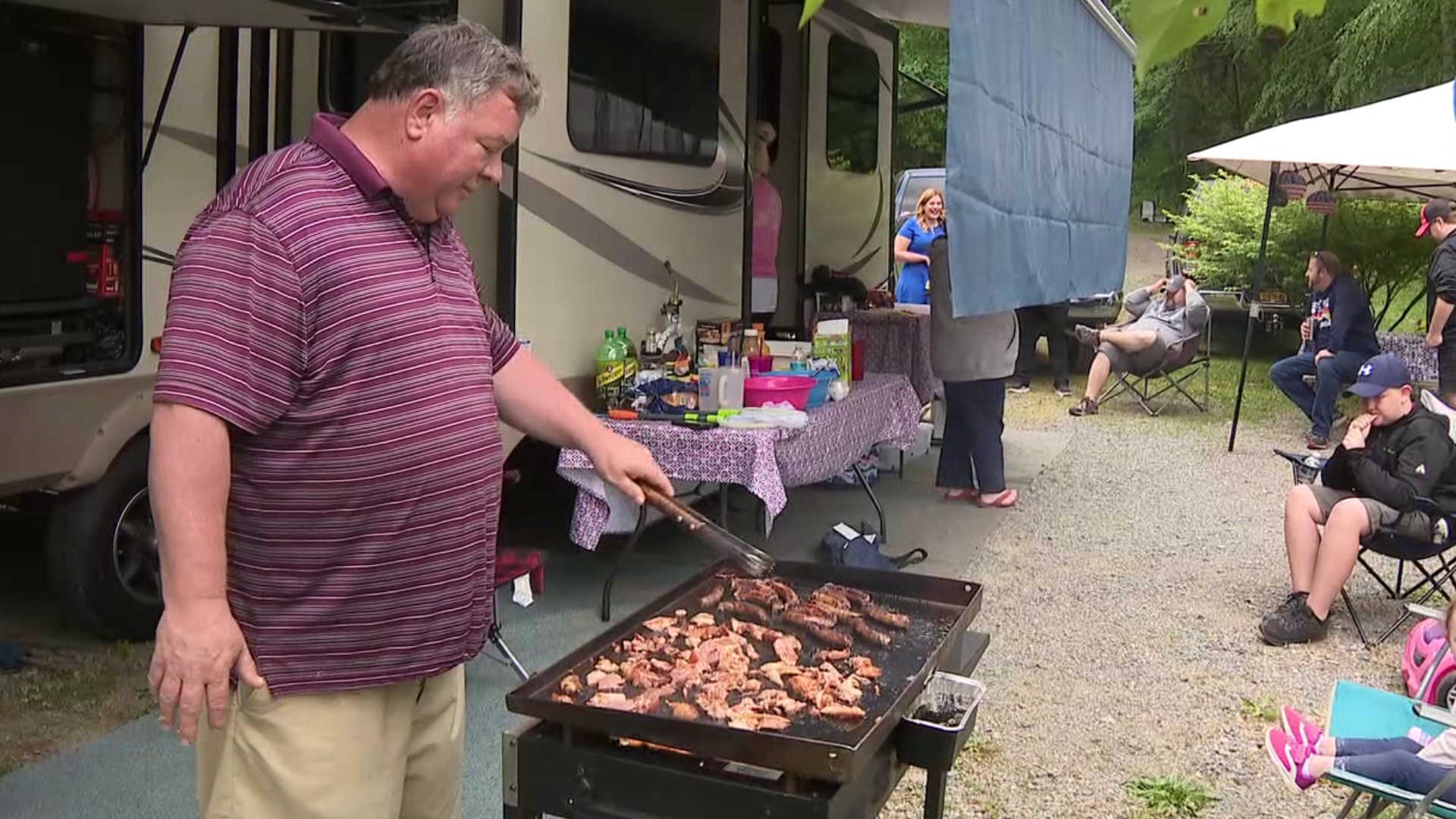 Campers say they are prepared for all kinds of weather.