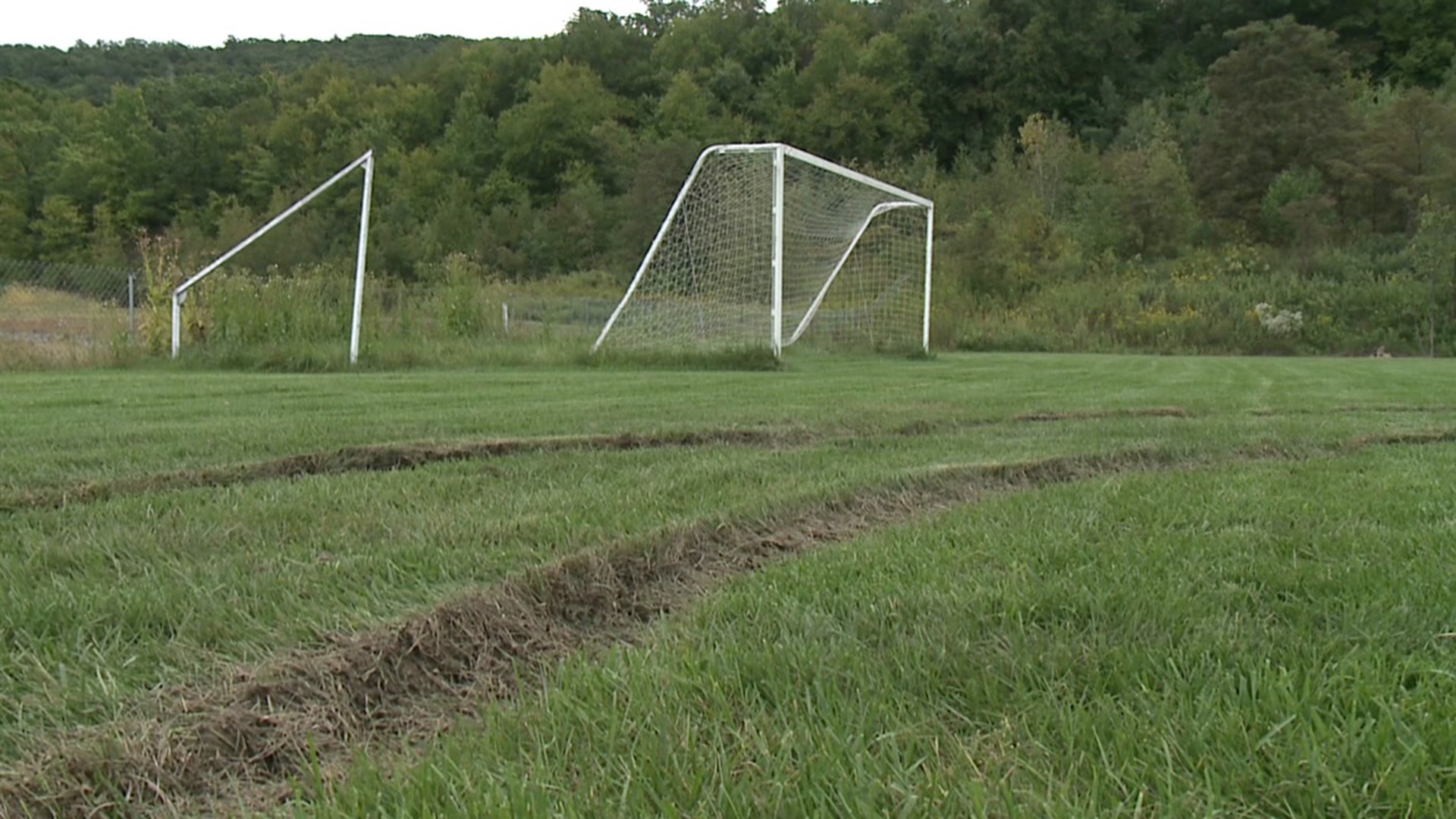 This isn't the first time ATVs have run through the soccer field in Hanover Township.