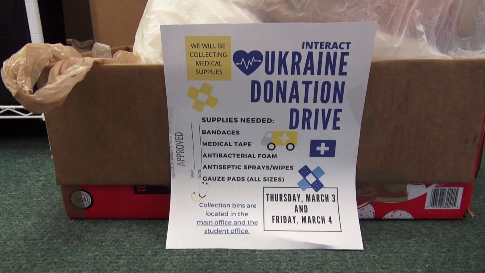 A church in Scranton has received so many donations for Ukraine that they are asking for your help.