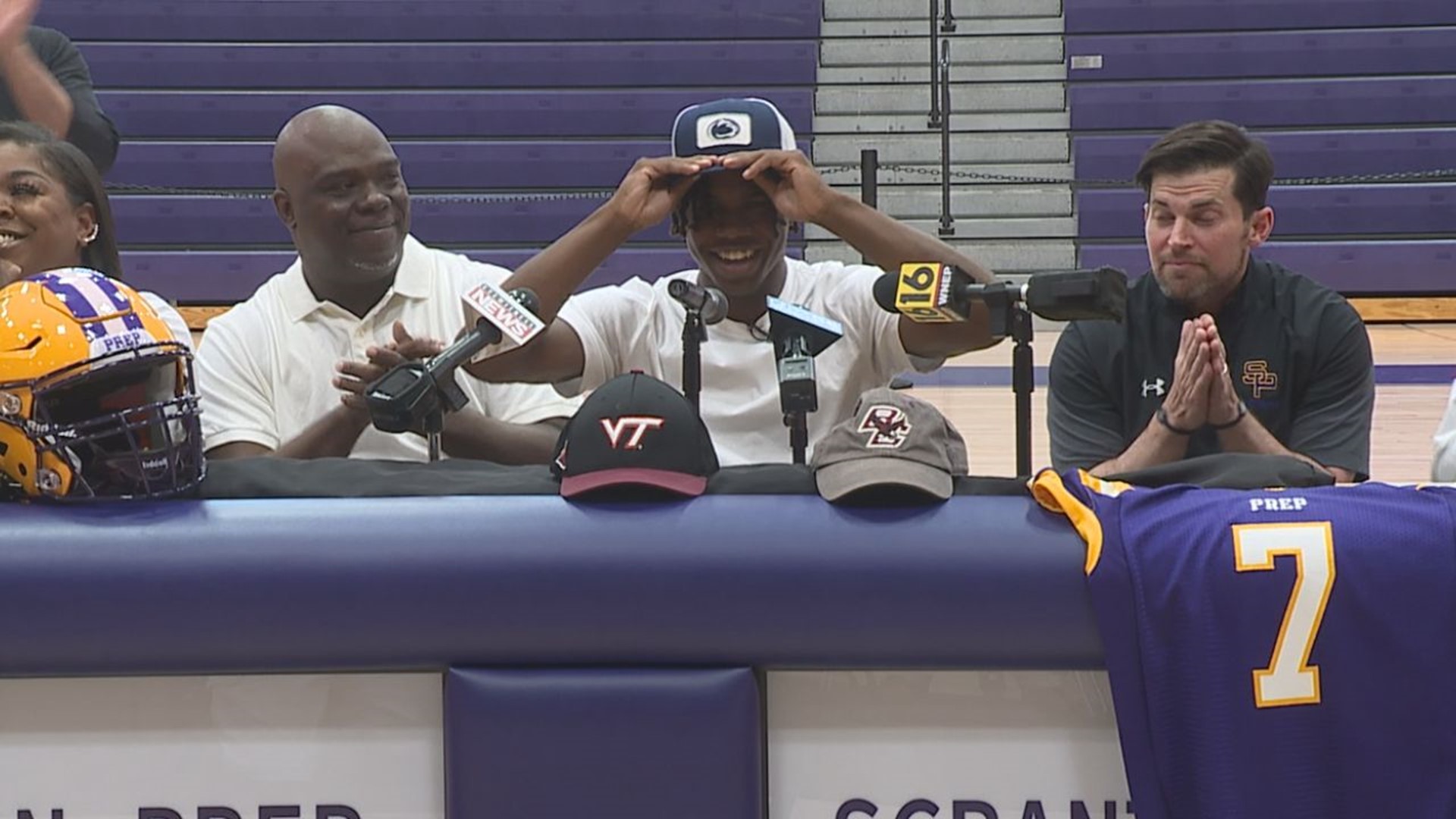 Montgomery Chose Penn State Over Virginia Tech and Boston College in a Ceremony at Scranton Prep on Monday