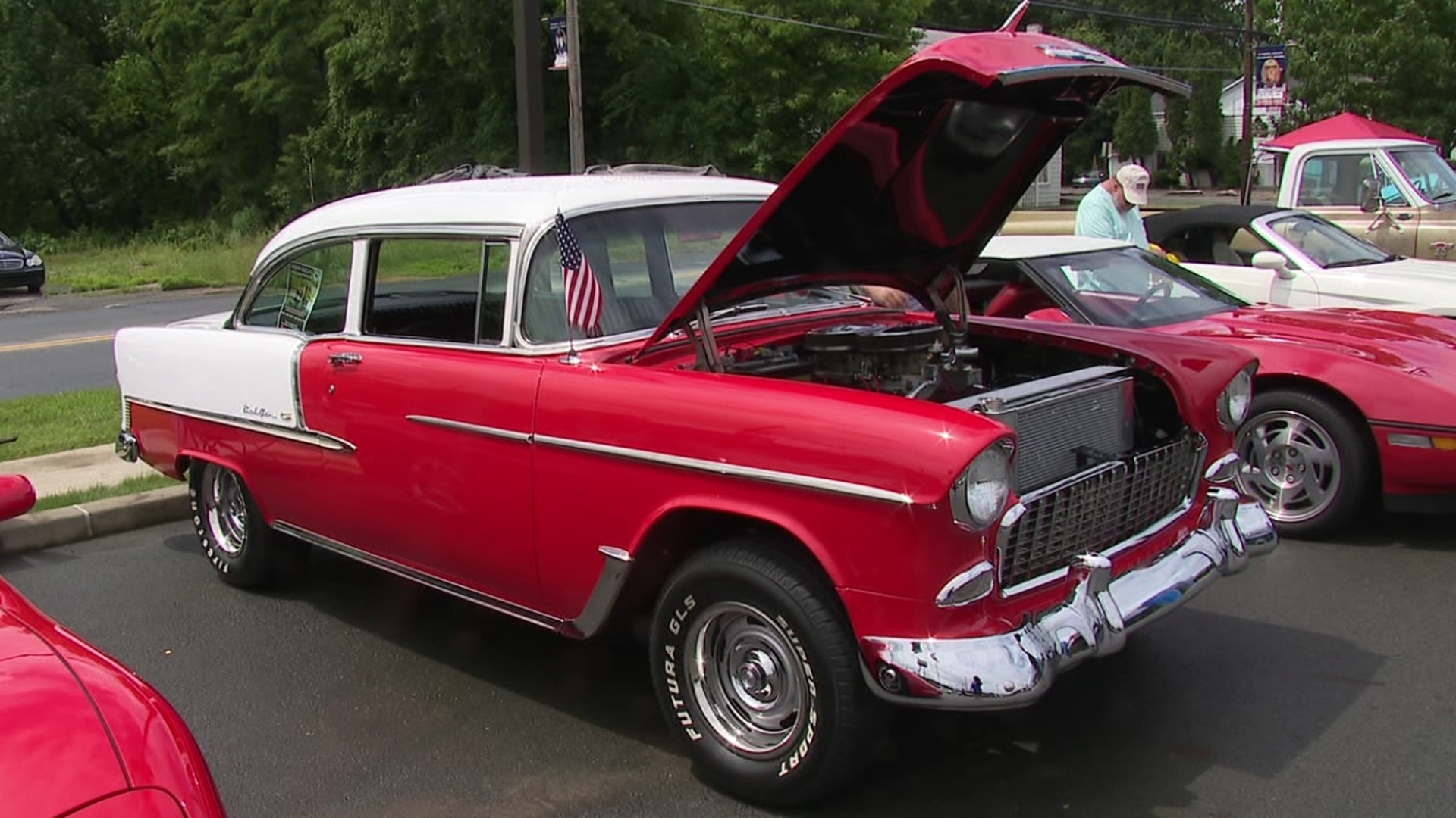 As part of Founder's Day in Tunkhannock, a classic car show was held at Sherwood Chevrolet on Tioga Street.