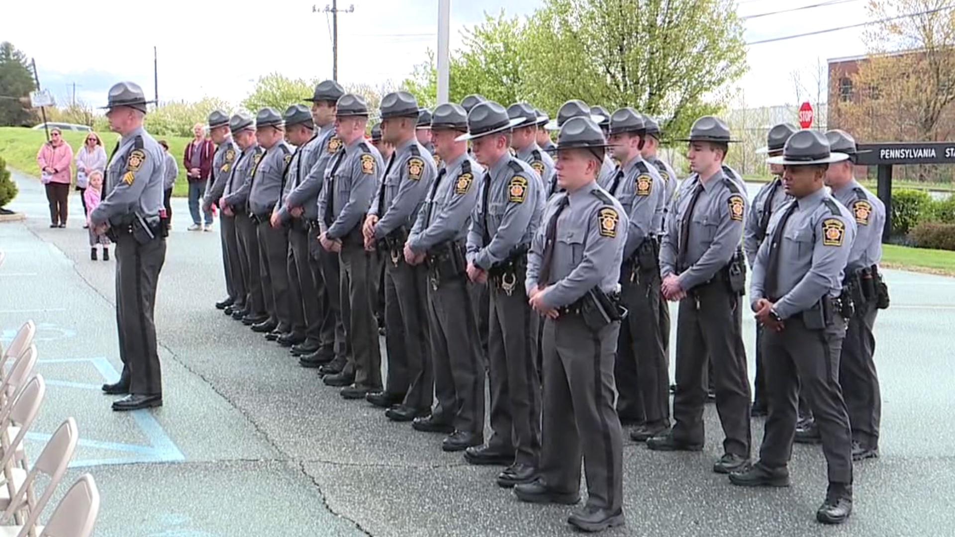 State police in Luzerne County held a ceremony Tuesday to honor troopers who have been killed in the line of duty as well as other law enforcement officers.