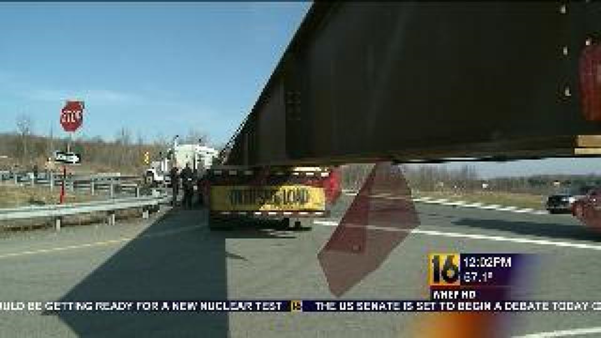 Oversized Load Crash Cleared