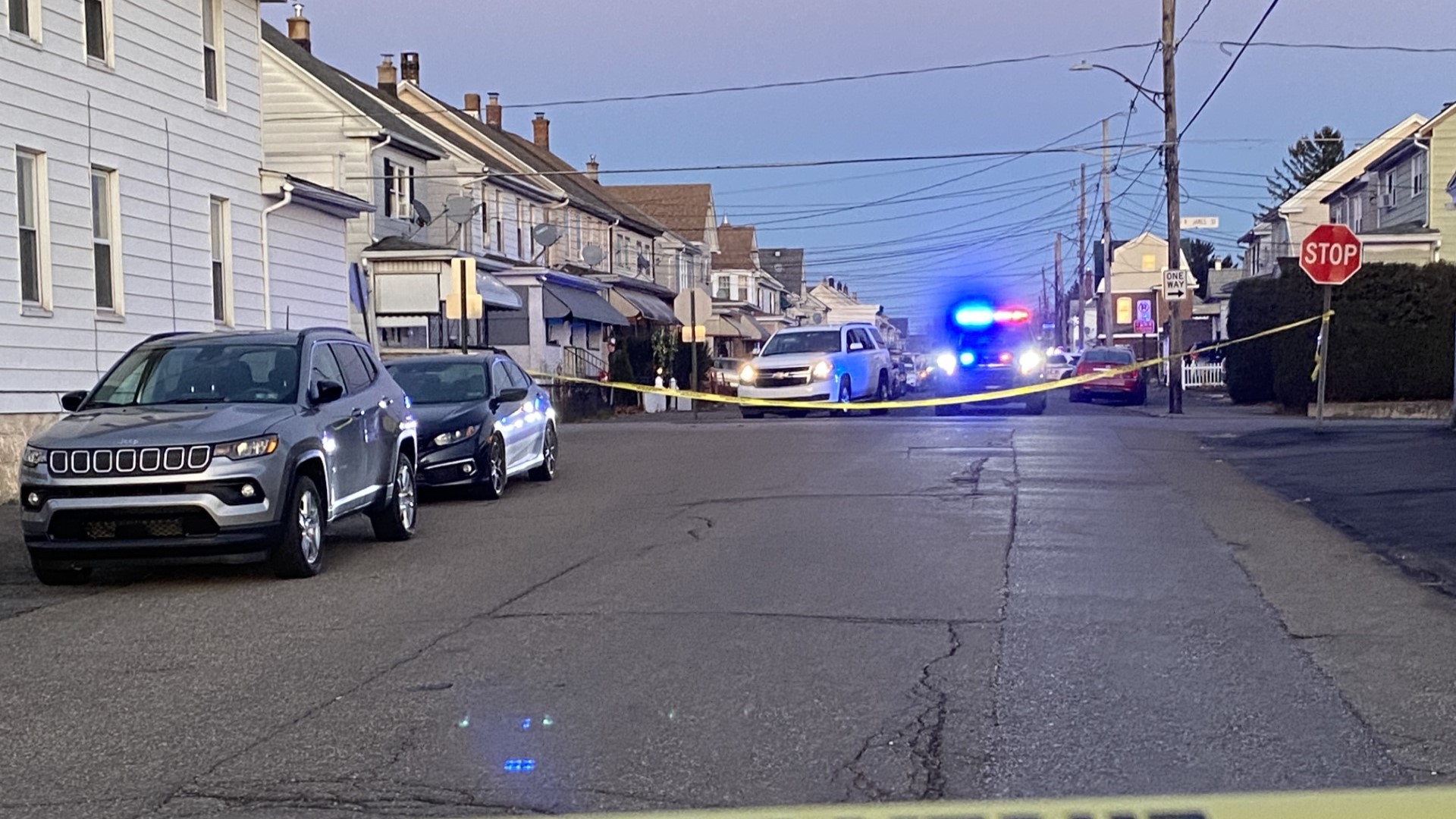 Officers responded to North James and West 20th Streets in Hazleton shortly before 4 p.m. Saturday.