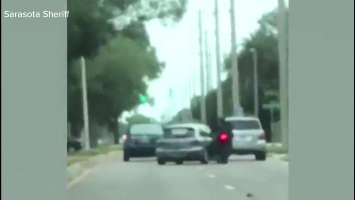 Caught On Camera Driver Intentionally Rams Motorcyclist During Florida Road Rage Incident 