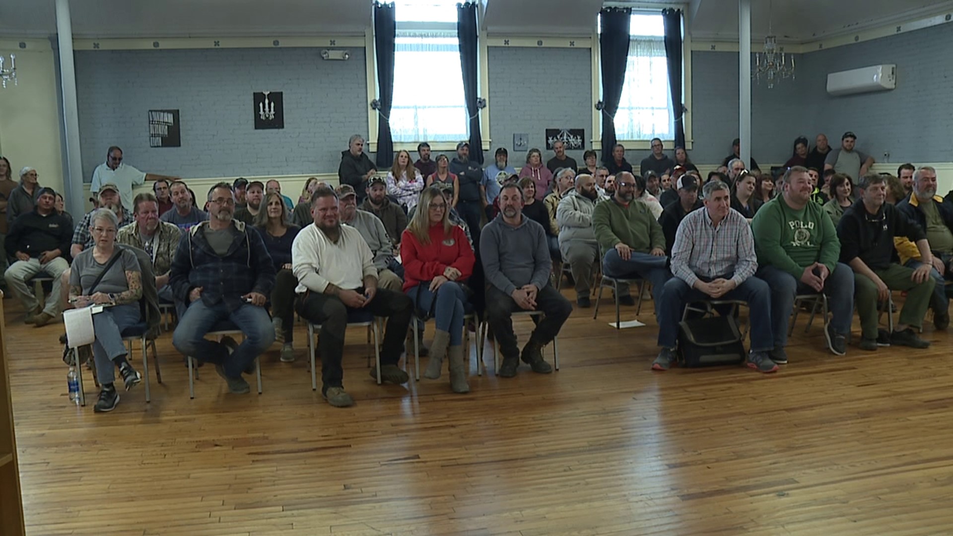 Forest City residents gathered in borough hall Monday night to discuss allowing ATVs on community roads.