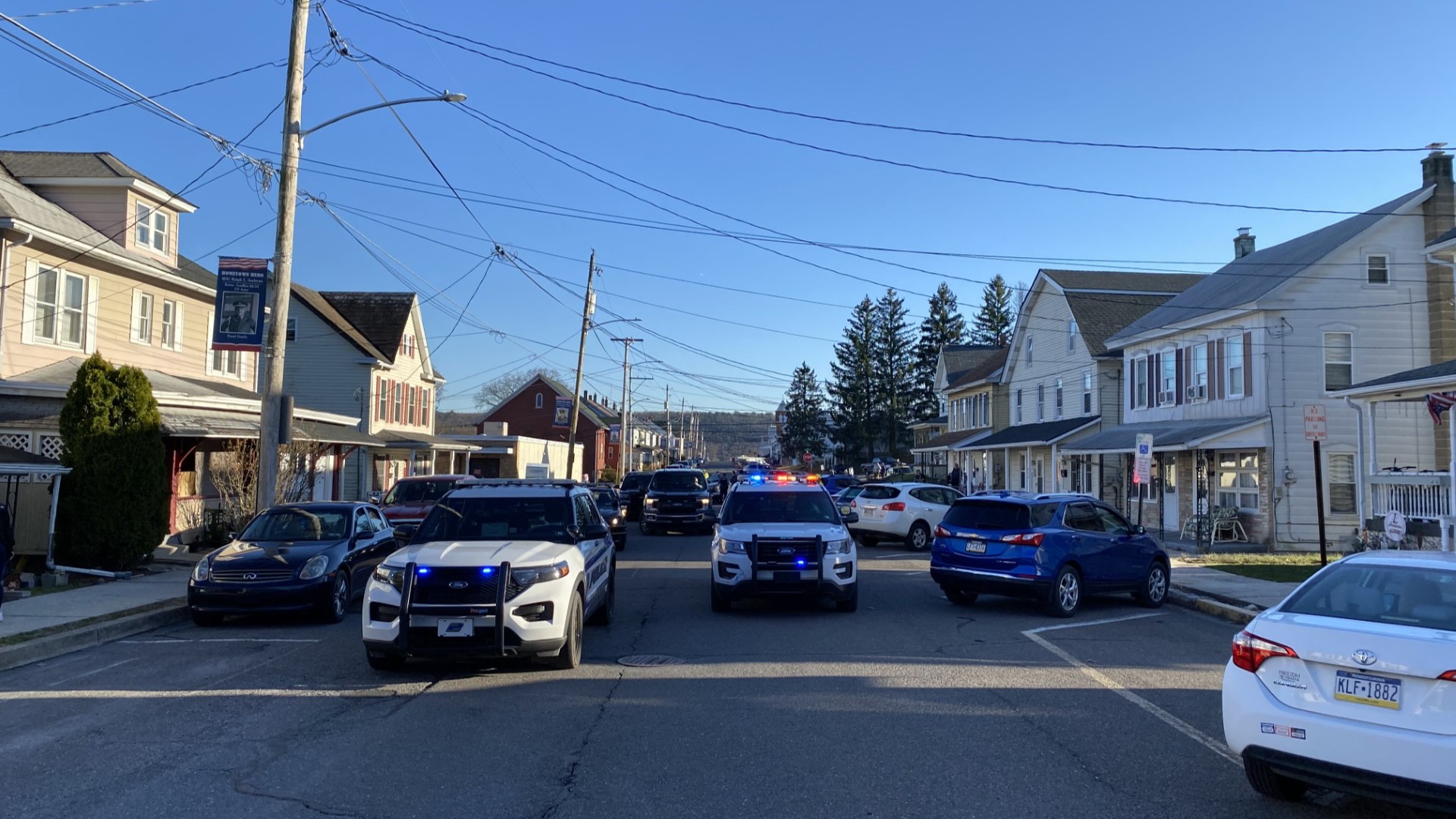Police responded to Carbon Street in Lehighton around 3:30 p.m. Monday.