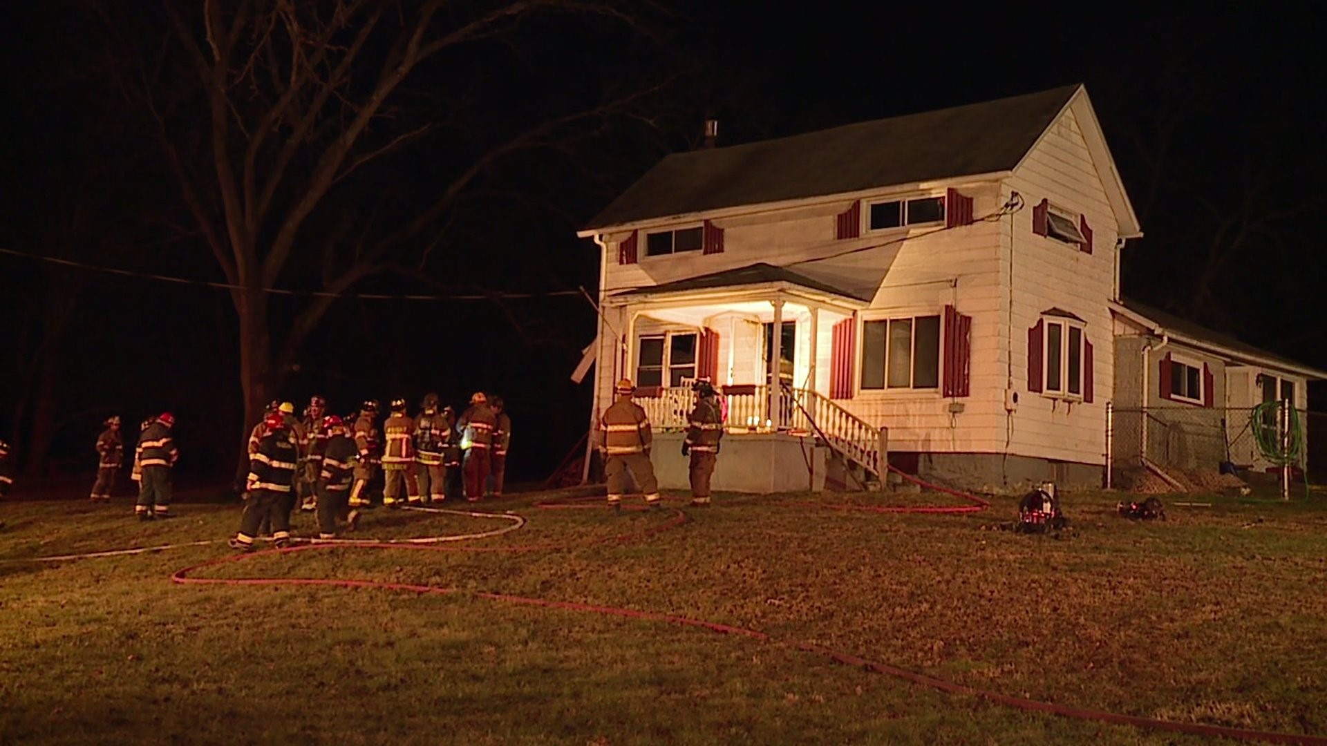 Flames Damage Home in Luzerne County