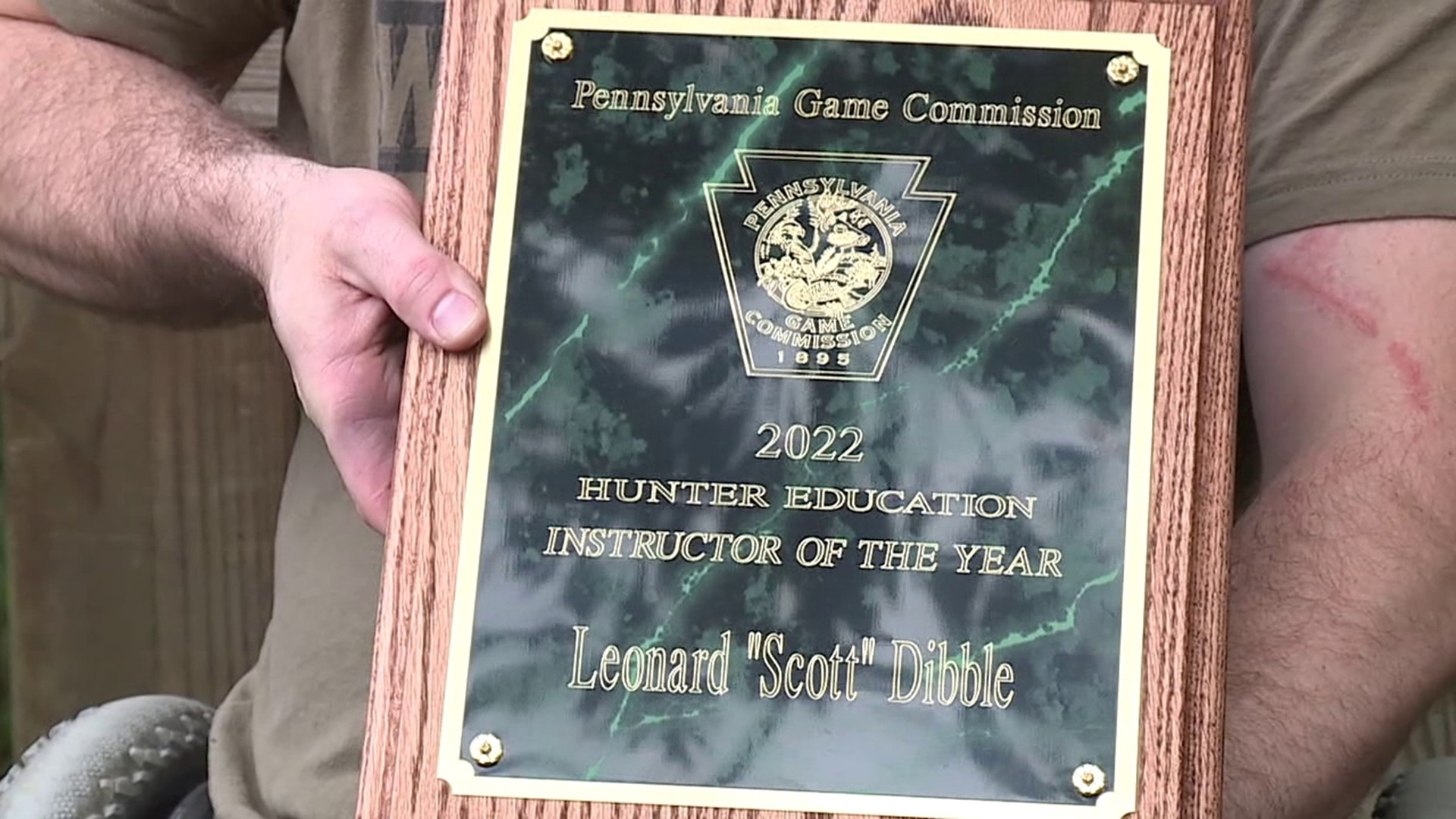 Scott Dibble has never let his disability slow him down, and it shows as he was recognized for all the work he's done to prepare northeastern Pennsylvania's hunters.