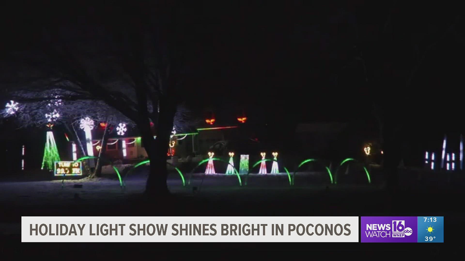 The New year's light show runs through the middle of January weather permitting.