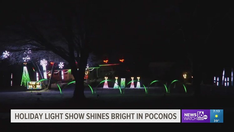 Merry and bright: Holiday light show shines in Pocono community