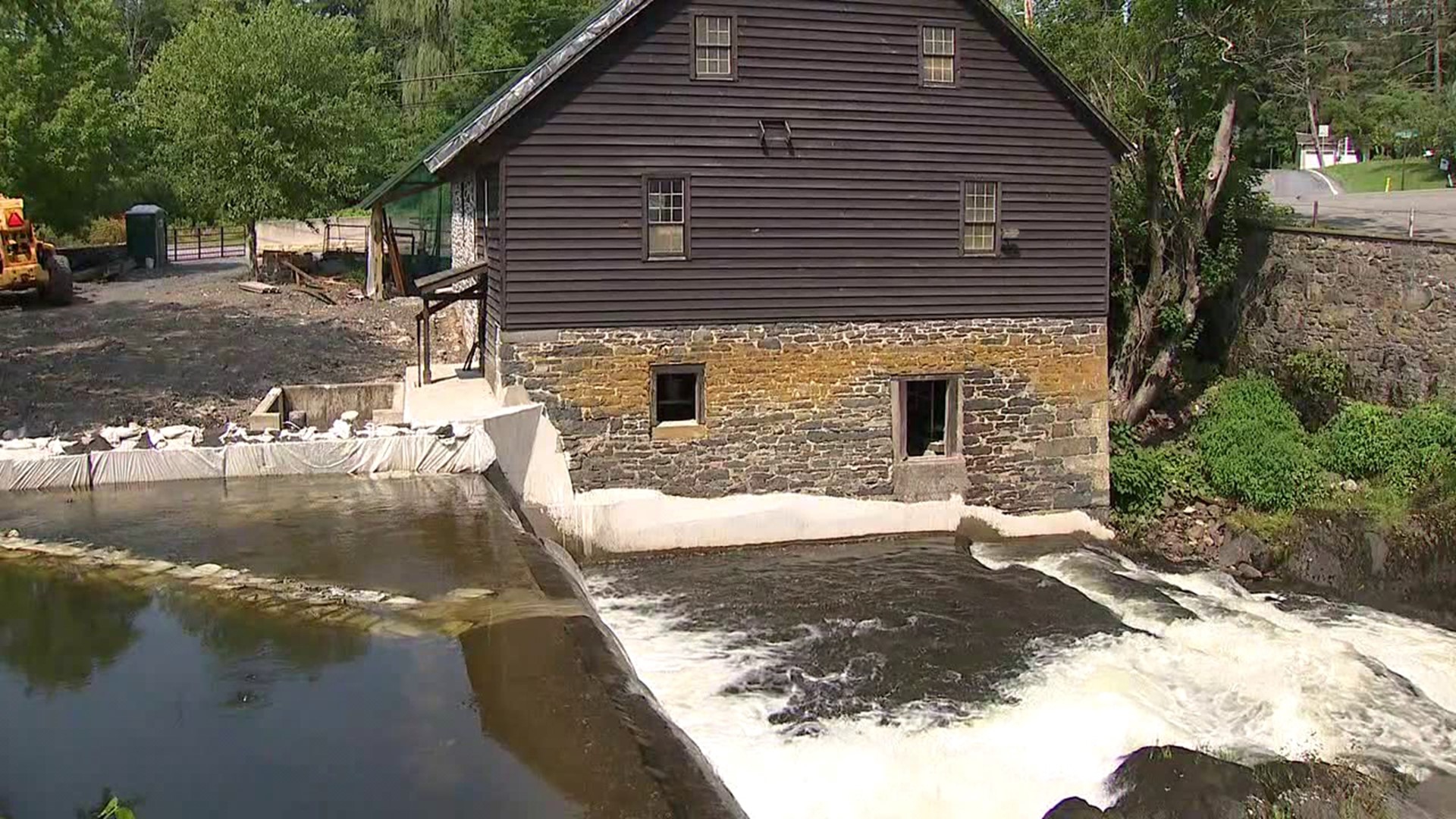 Newswatch 16's Amanda Eustice shows the work taking place to rebuild the old mill in Sciota.