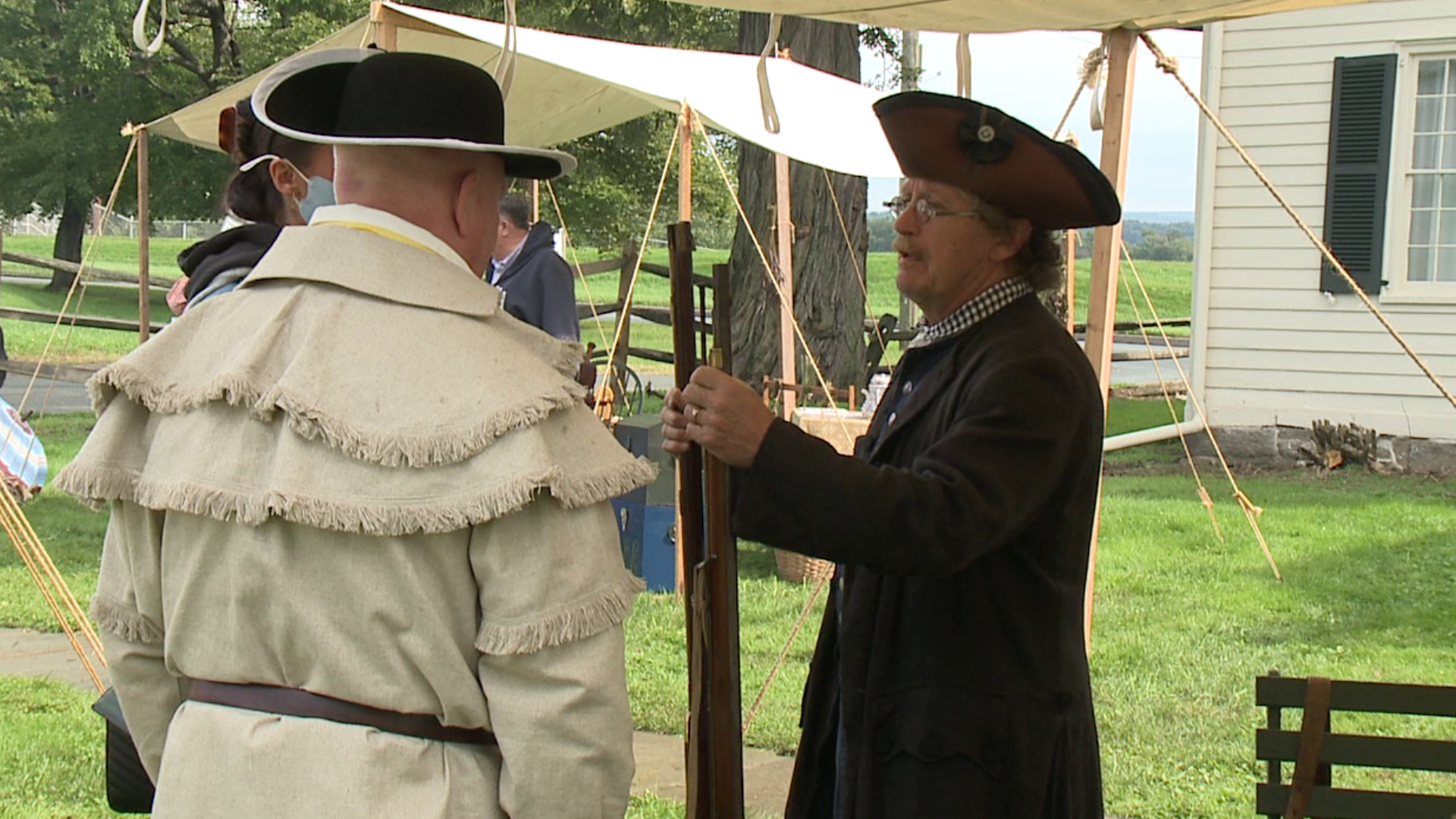 The festival took a look at early life in America.