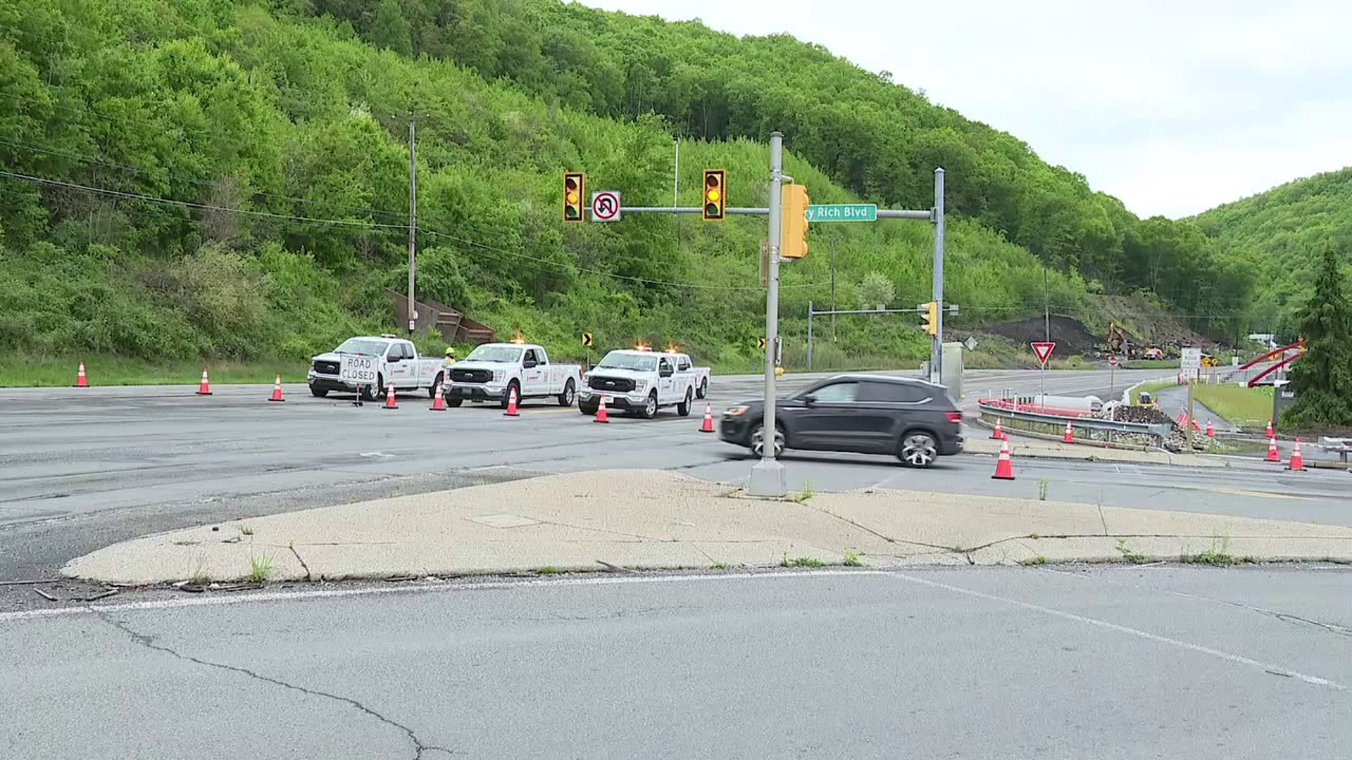 Route 61 in Schuylkill County is back open on Wednesday, more than a day after a massive gas leak during a road work project.