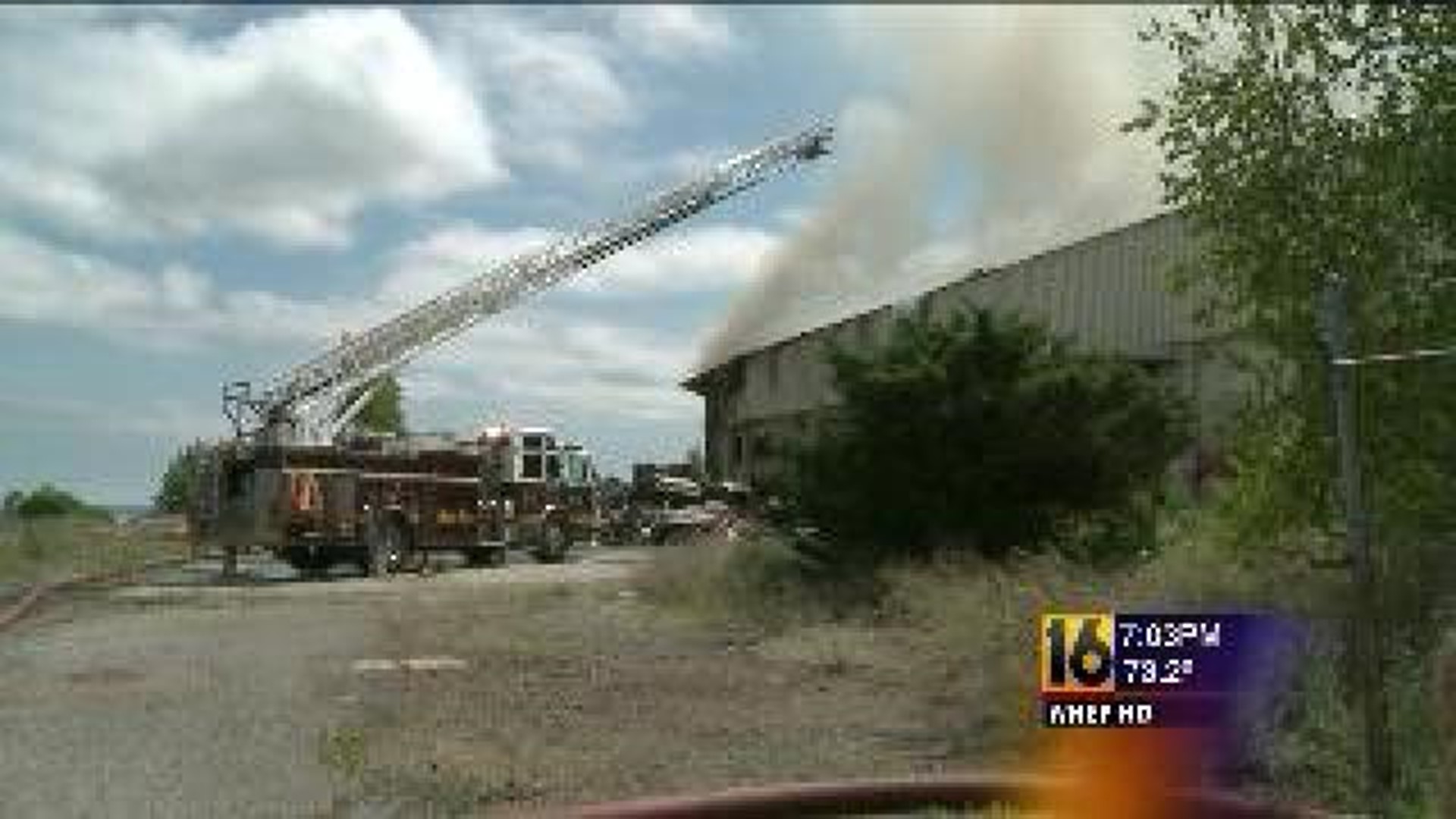 Building Hit by Fire in Schuylkill County
