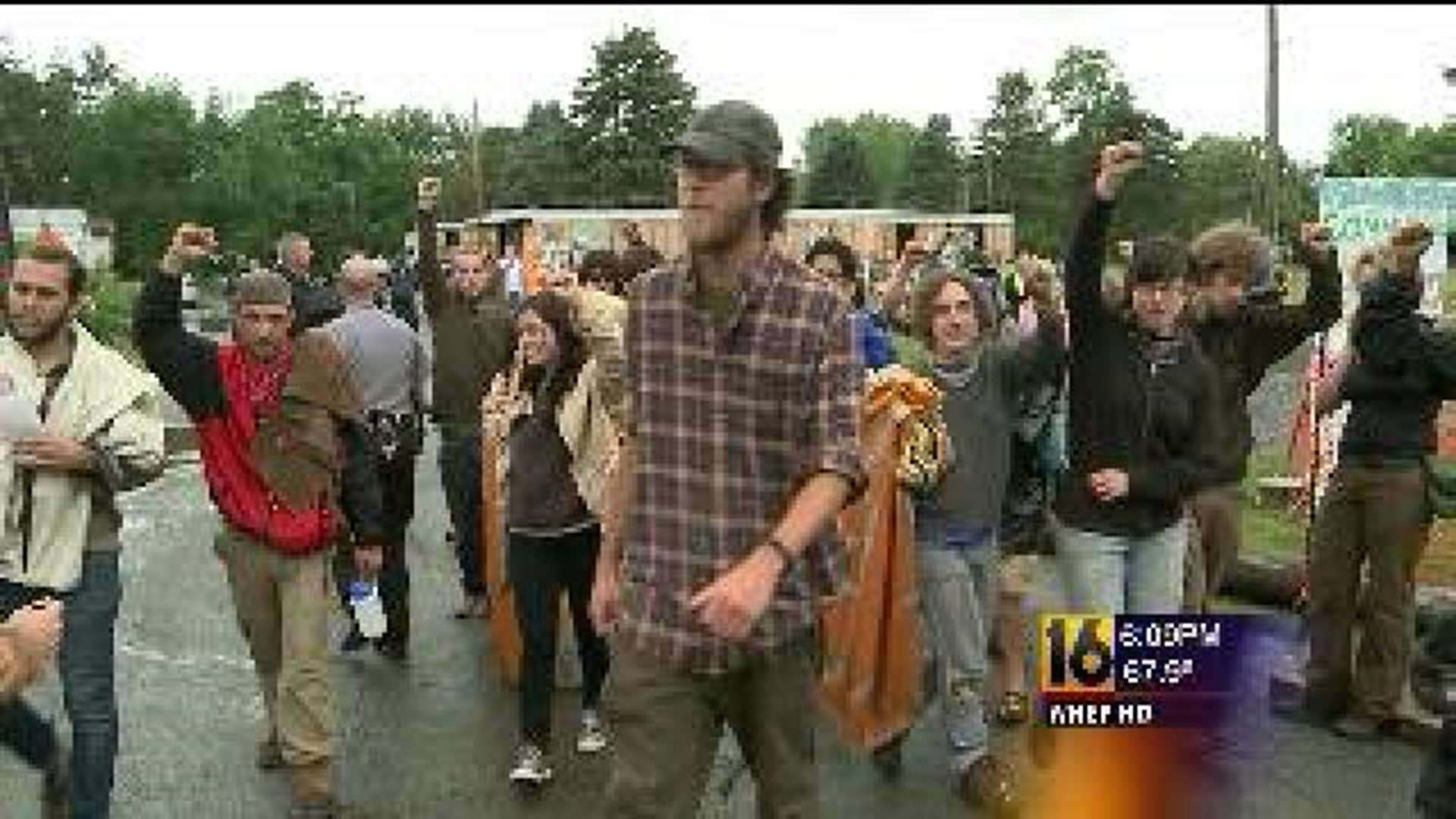 State Police Confront Protesters