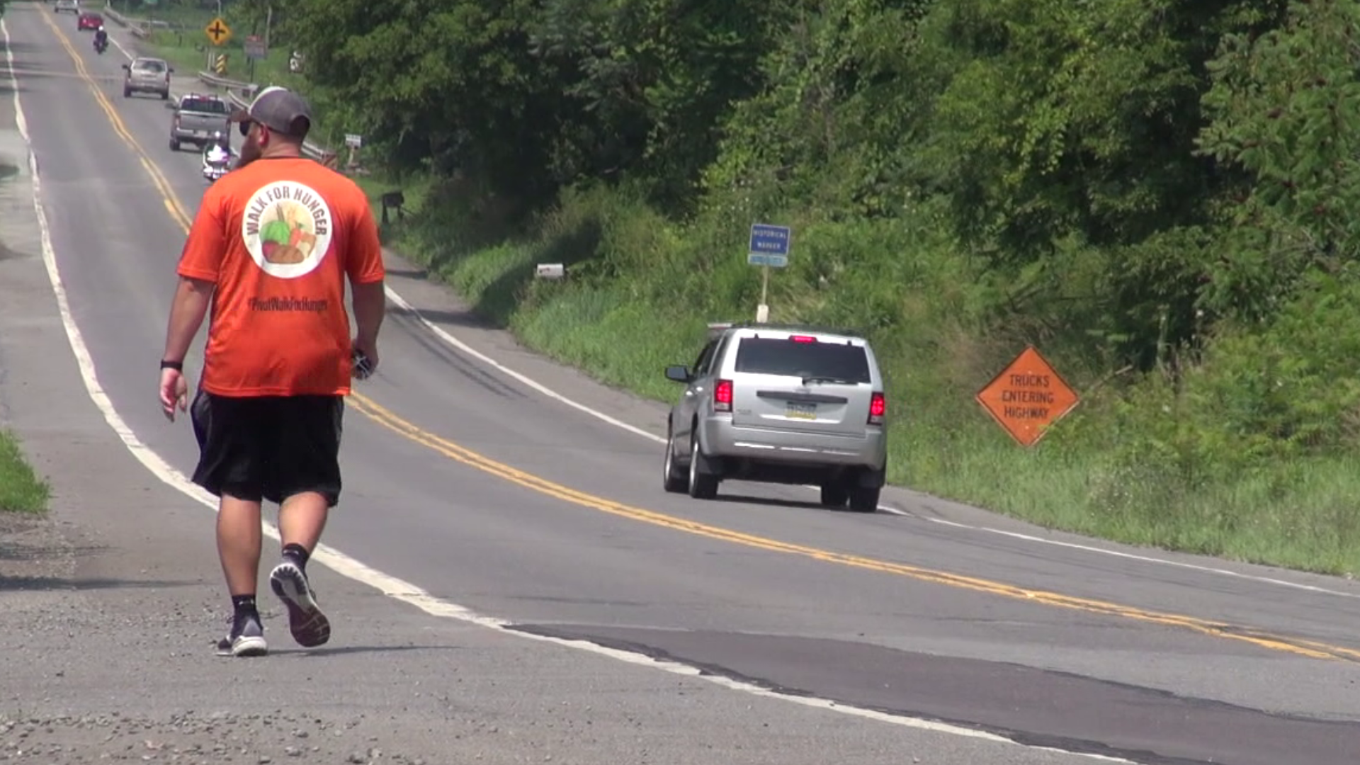 The 7th annual PIVOT Walk for Hunger began one man's 5 day, 100 mile journey to raise money for an area food bank, one step at a time.